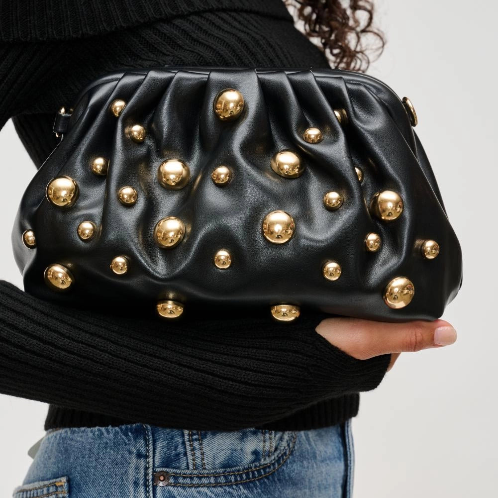 CAREY STUDDED CLUTCH