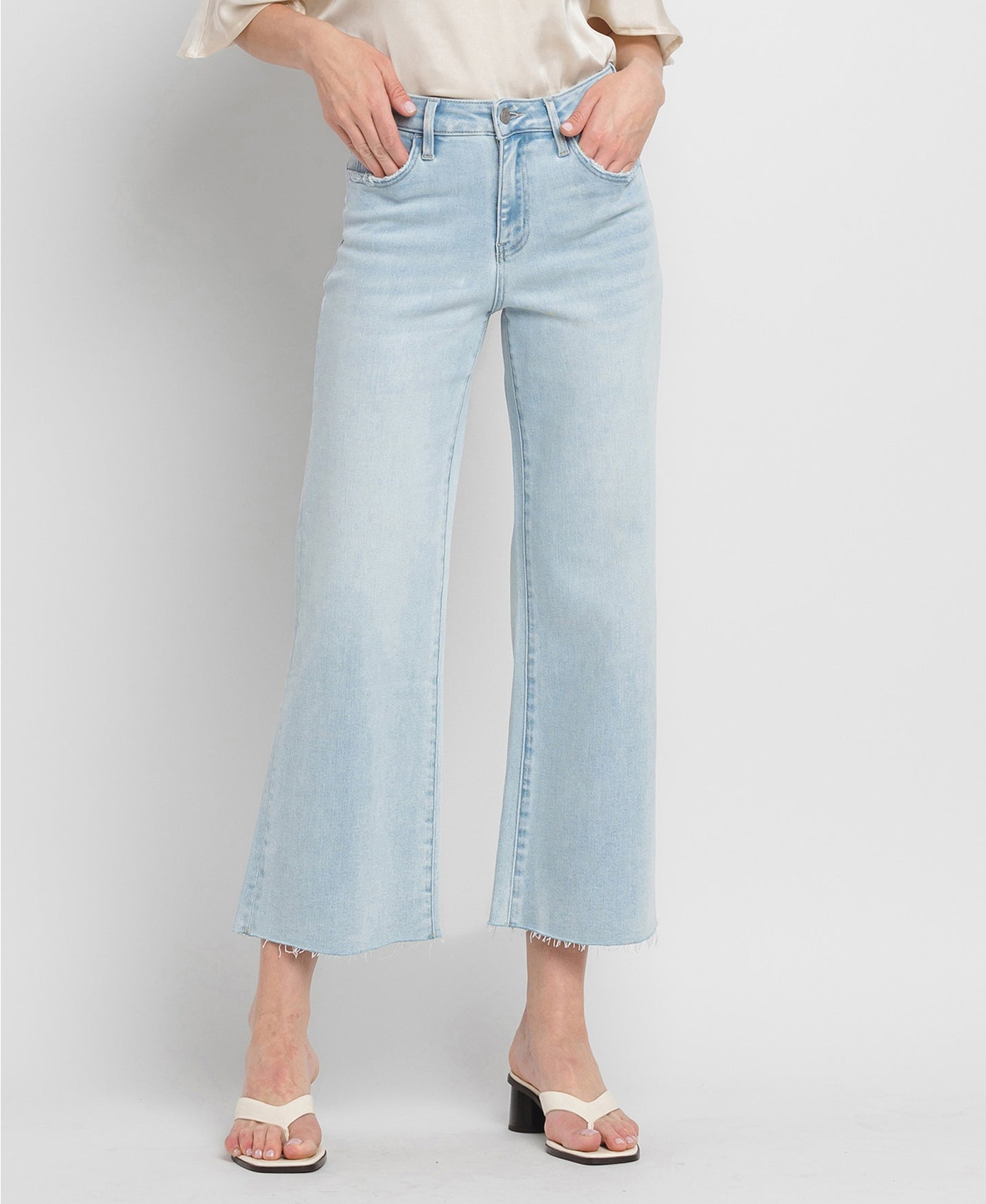VICTORIA HIGH RISE WIDE LEG JEANS