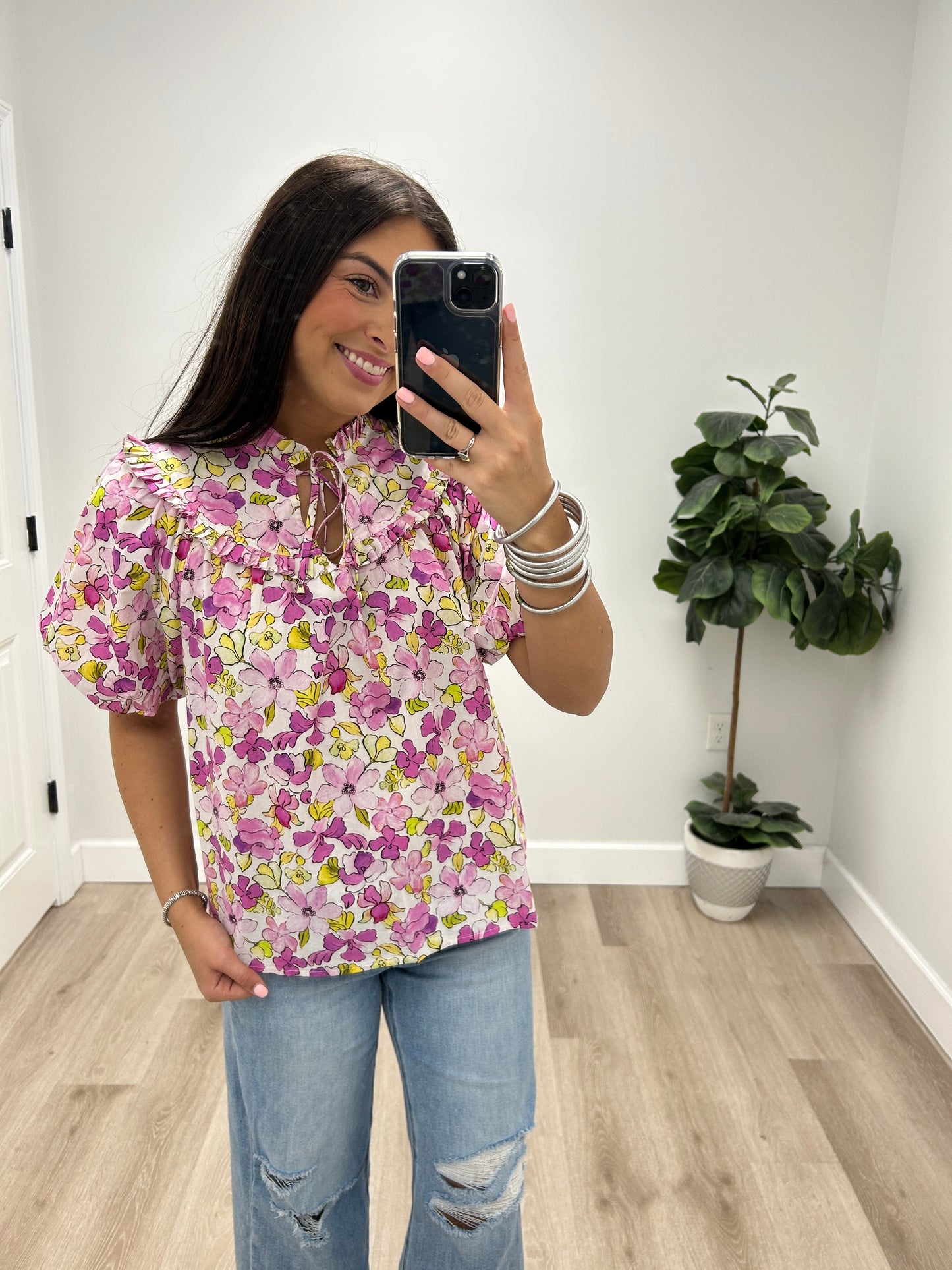 WILL IT GO FLORAL TOP