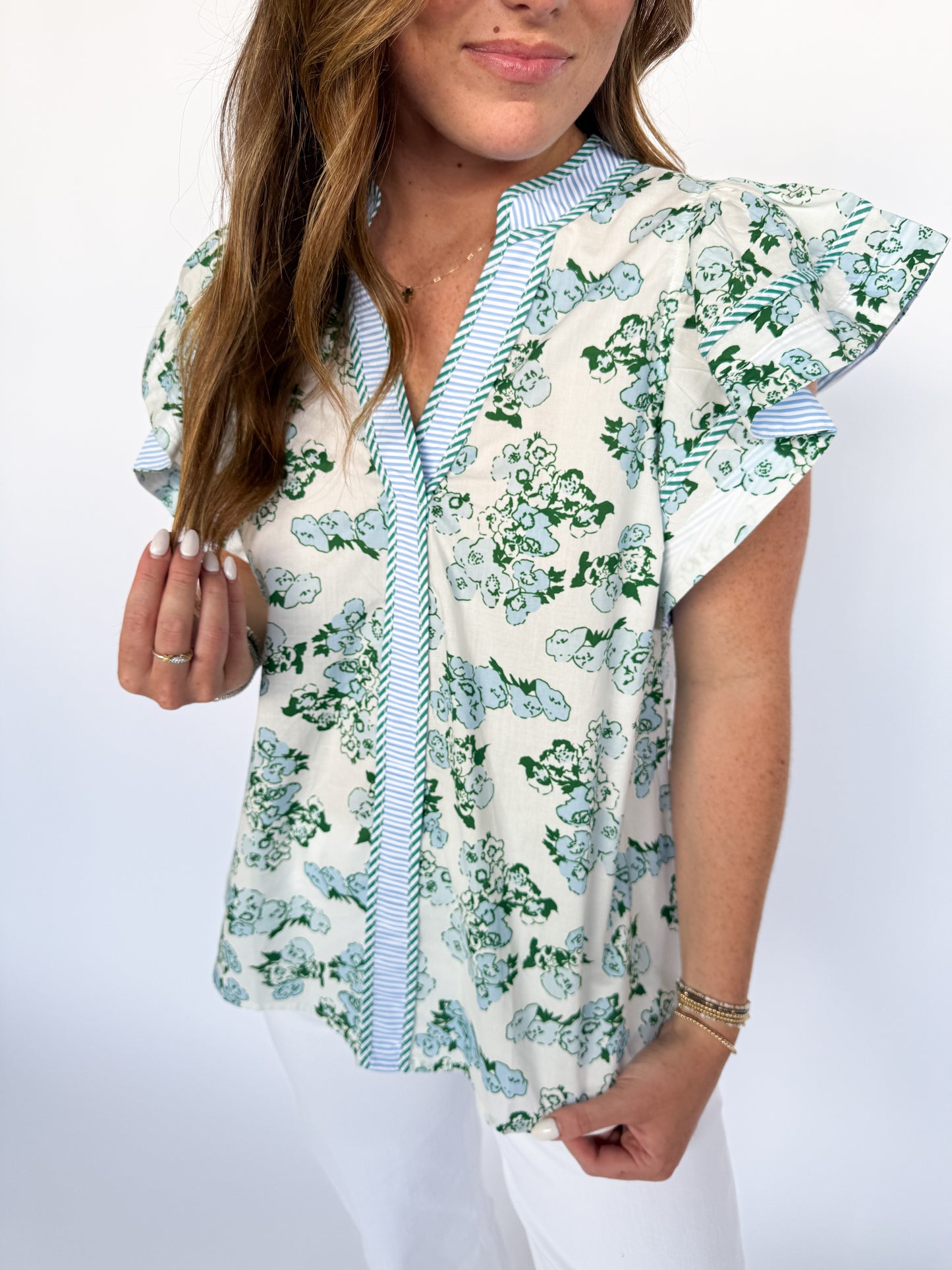 FORGET ME NOT FLORAL TOP