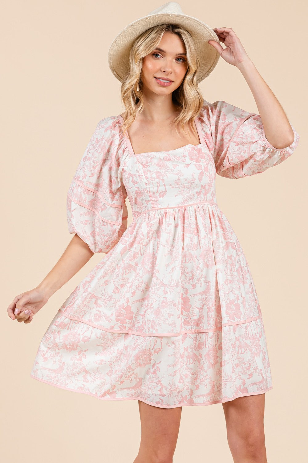 GOOD TIME FLORAL MINI DRESS