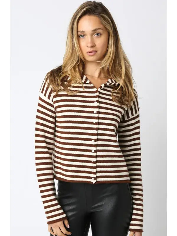 ELINA STRIPE KNIT TOP