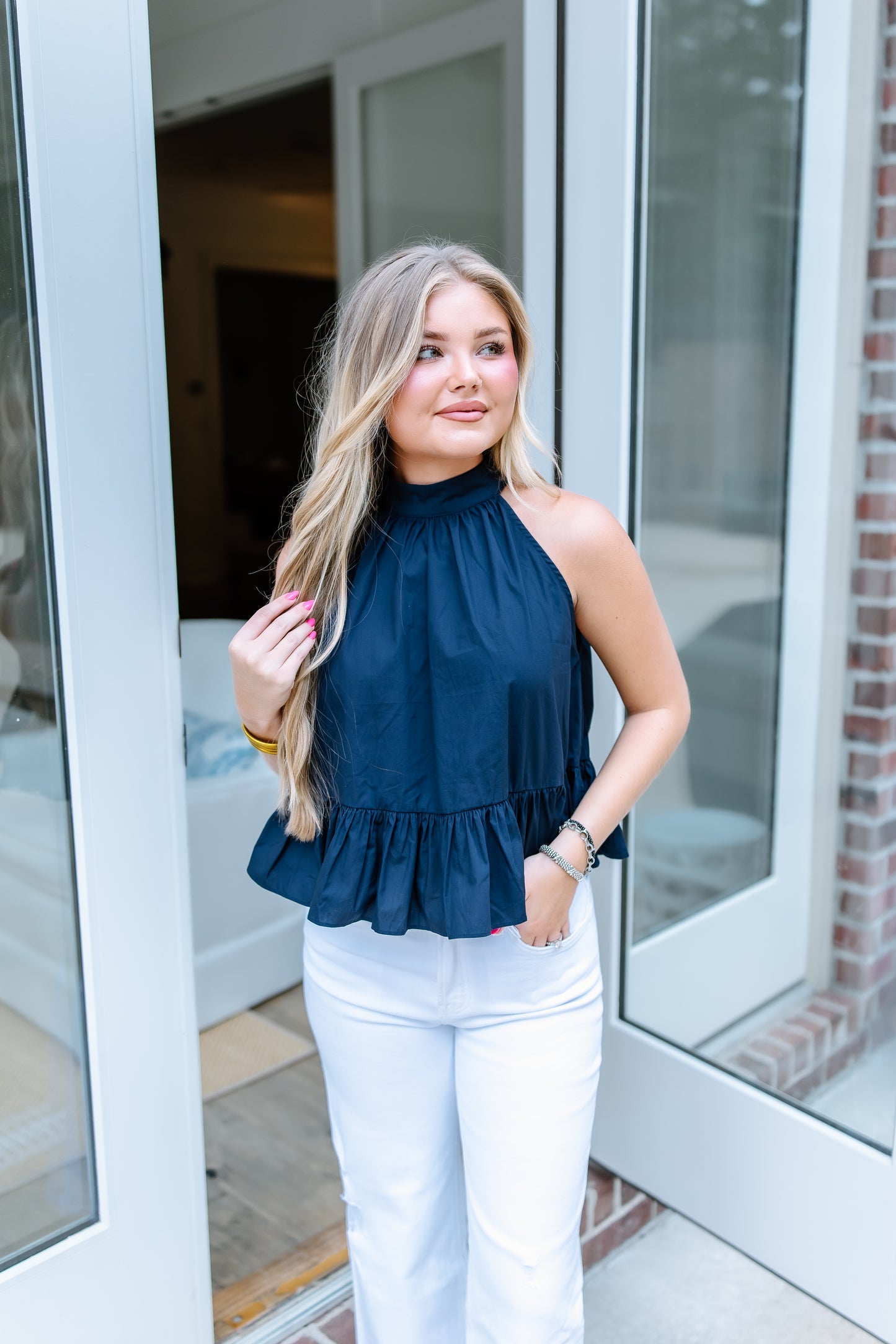 SUNSHINE SOCIETY HALTER TOP- 2 COLORS