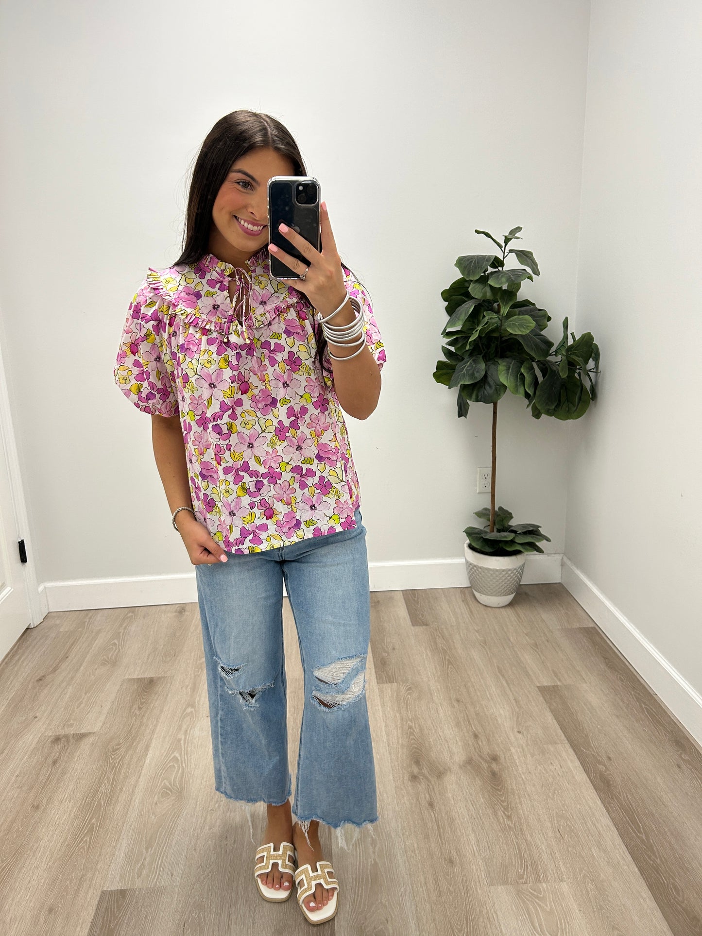 WILL IT GO FLORAL TOP
