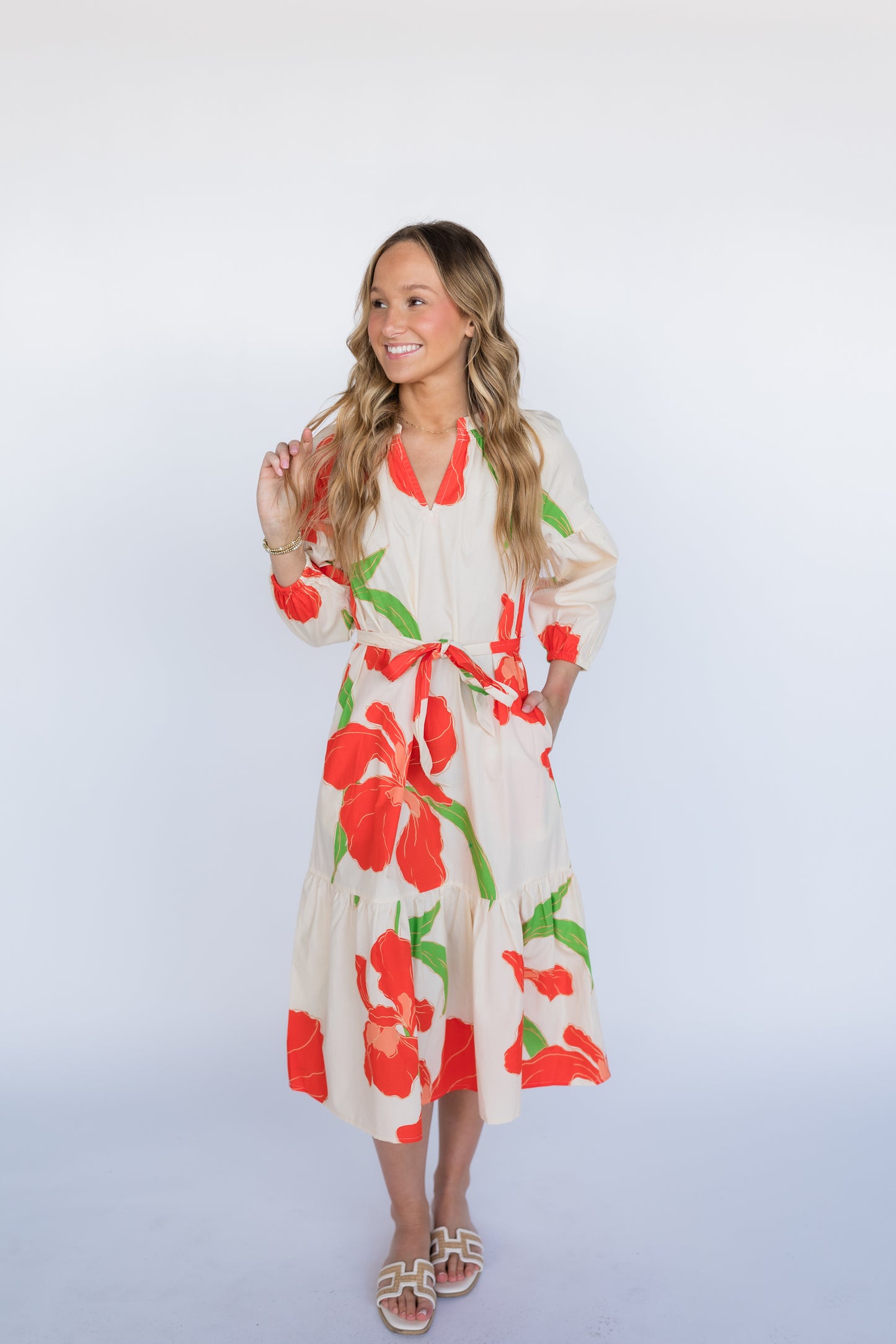 FLORAL BEAUTY MIDI DRESS