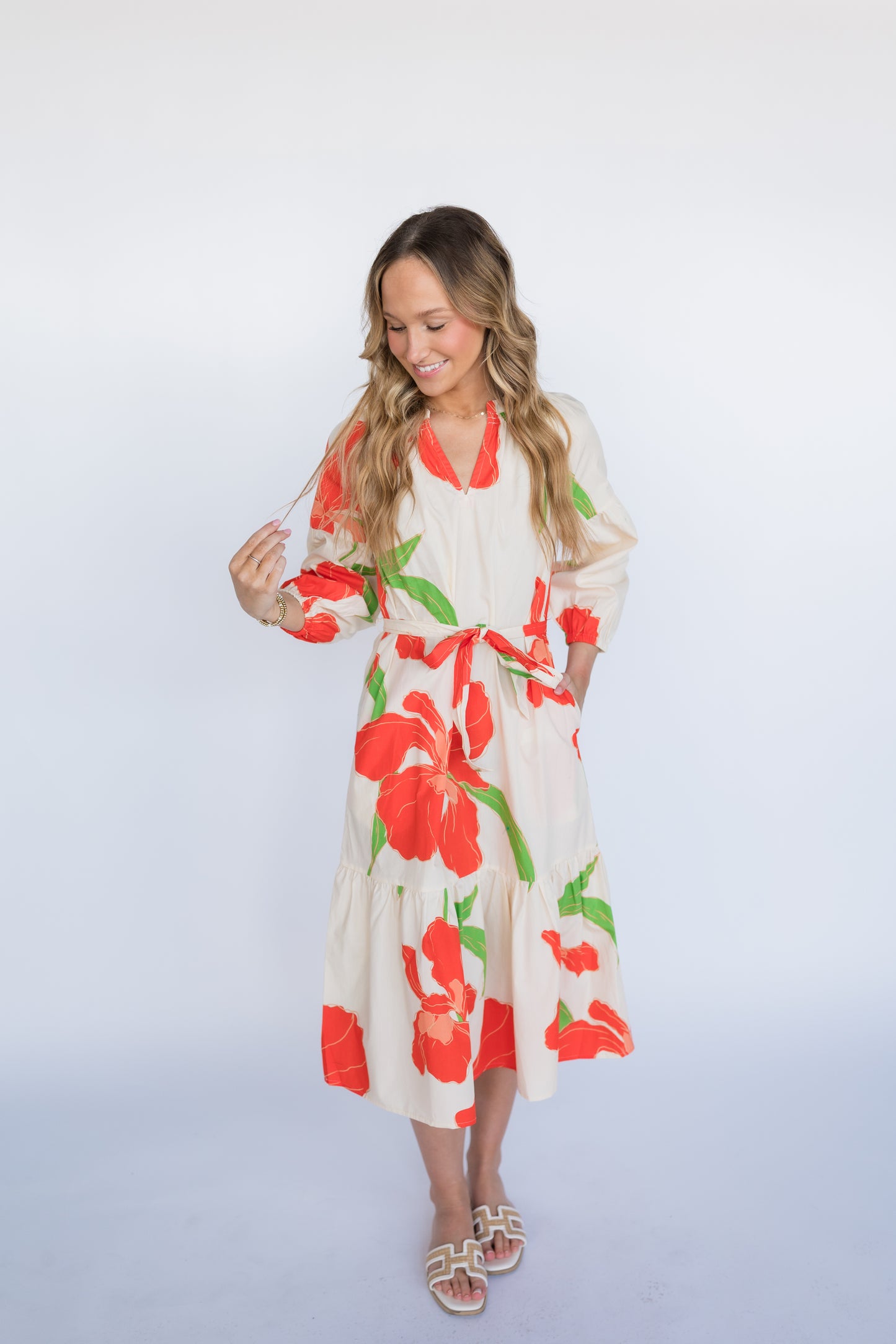 FLORAL BEAUTY MIDI DRESS