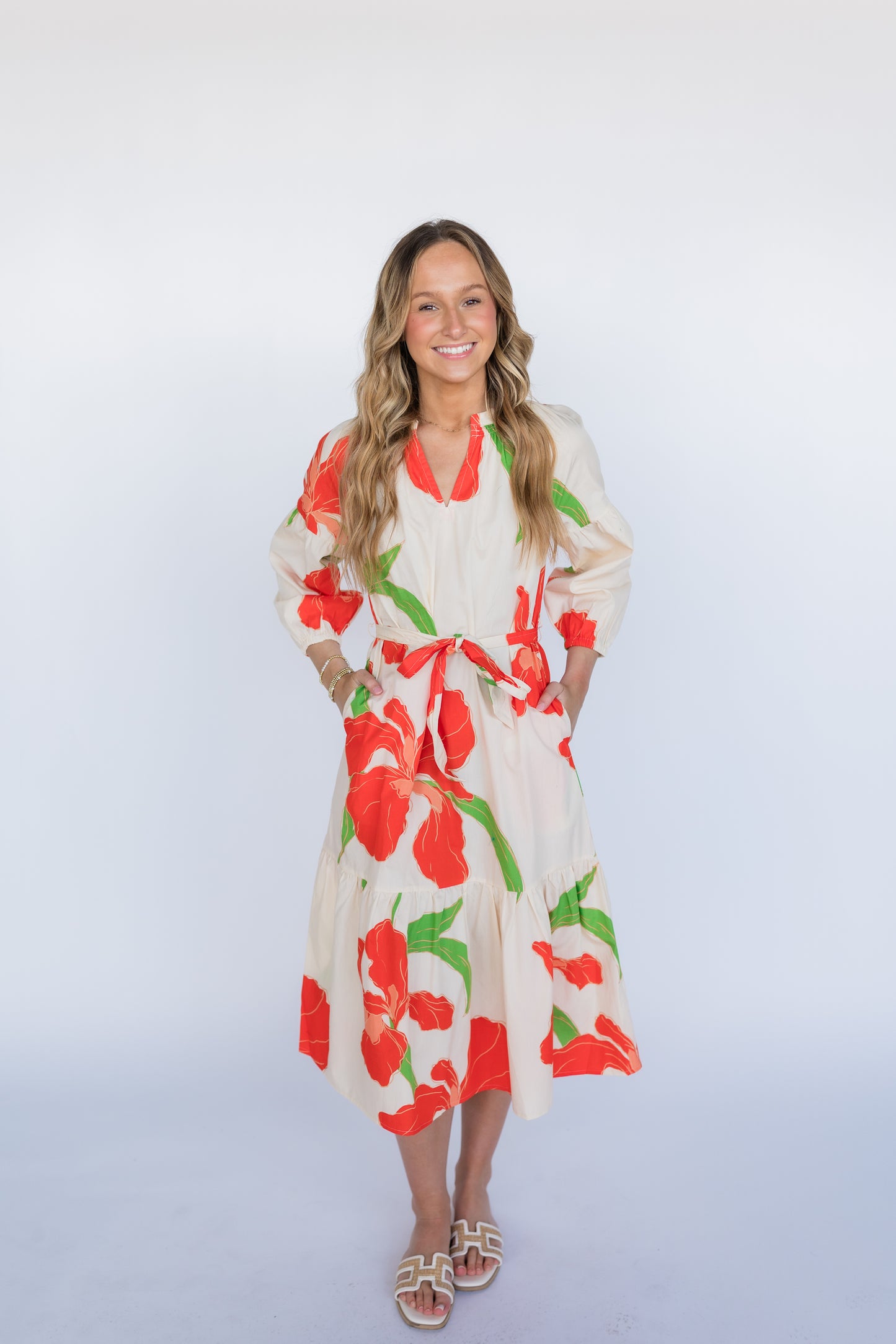 FLORAL BEAUTY MIDI DRESS