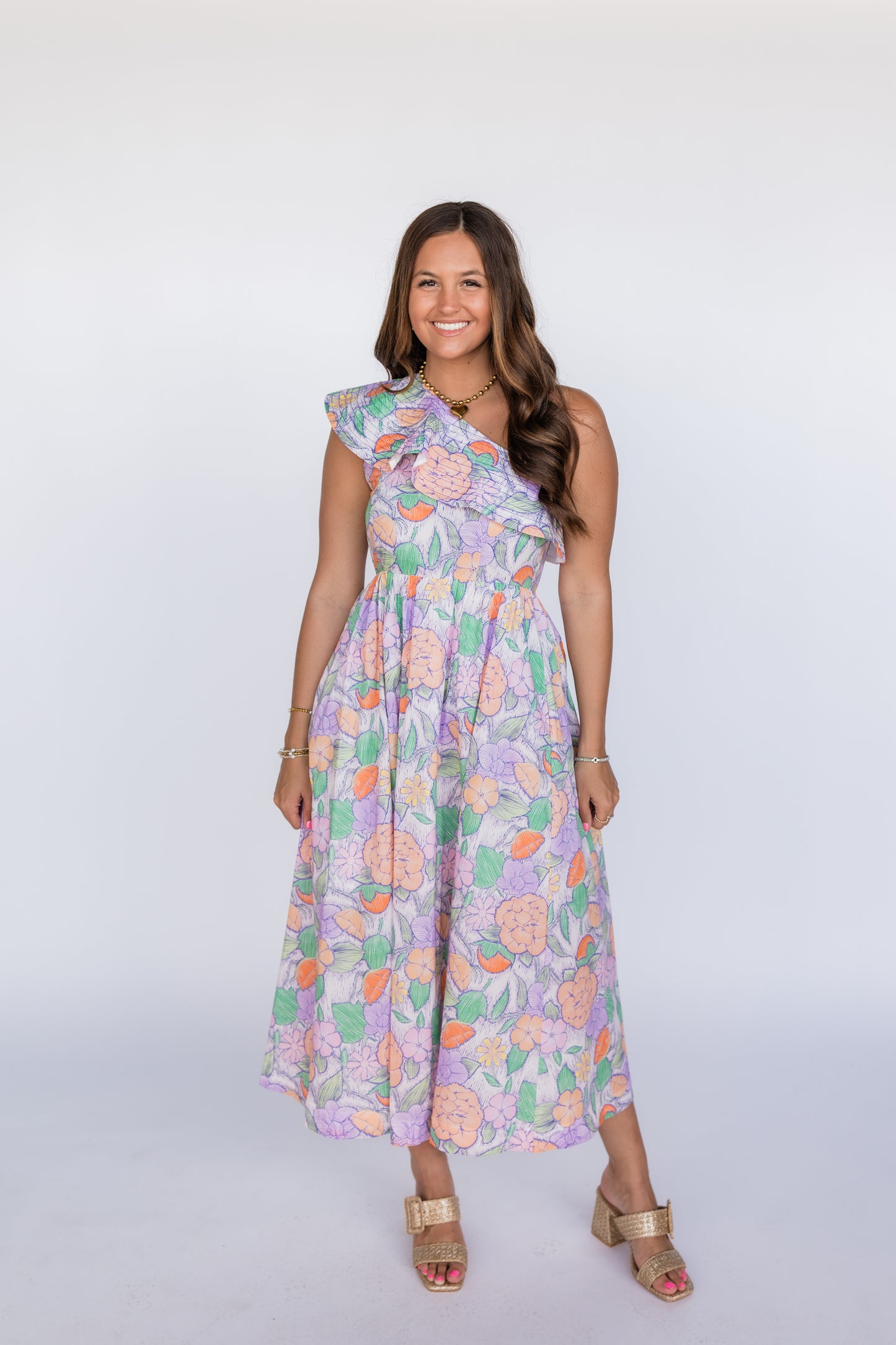 MEANING TO TELL YOU FLORAL DRESS