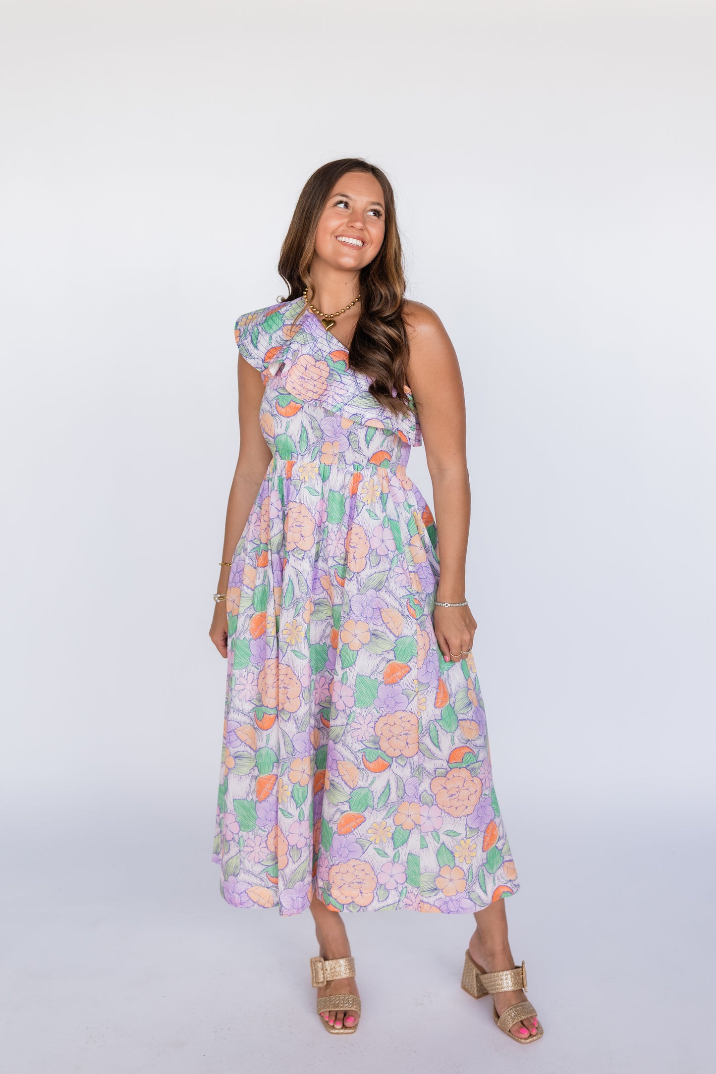 MEANING TO TELL YOU FLORAL DRESS