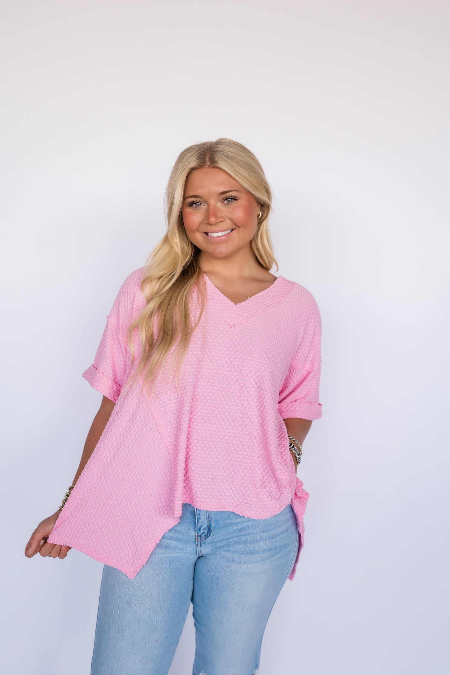 WHAT I DO JACQUARD TOP