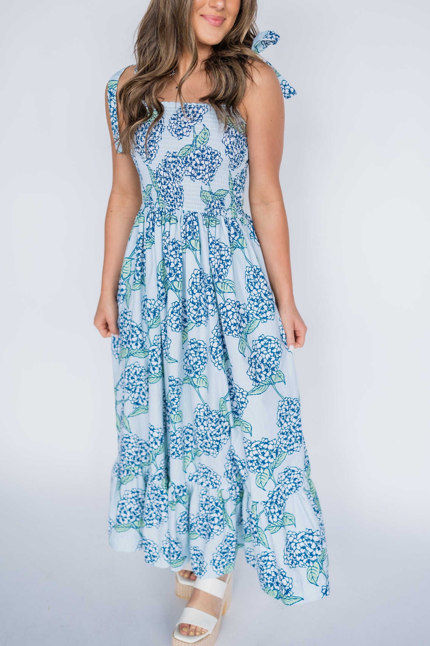 SUMMER HYDRANGEAS DRESS