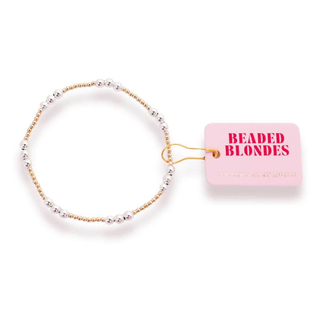 Petite Ily Bracelet in Gold with Silver
