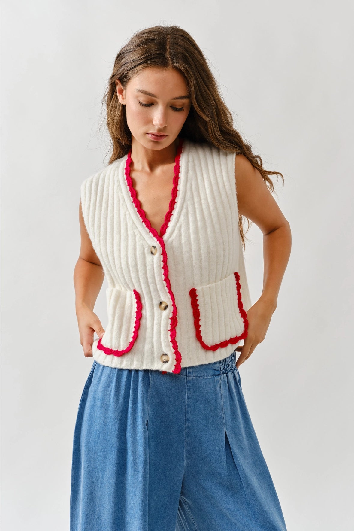 WHEN YOU'RE BACK SWEATER VEST
