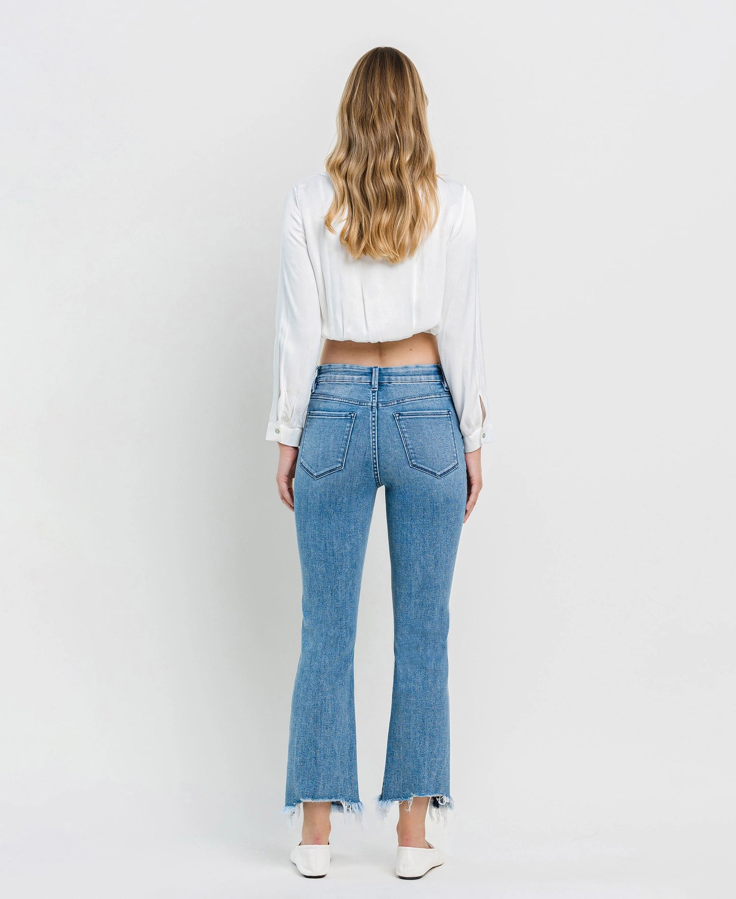 LIGHT BRIGHT HIGH RISE KICK FLARE