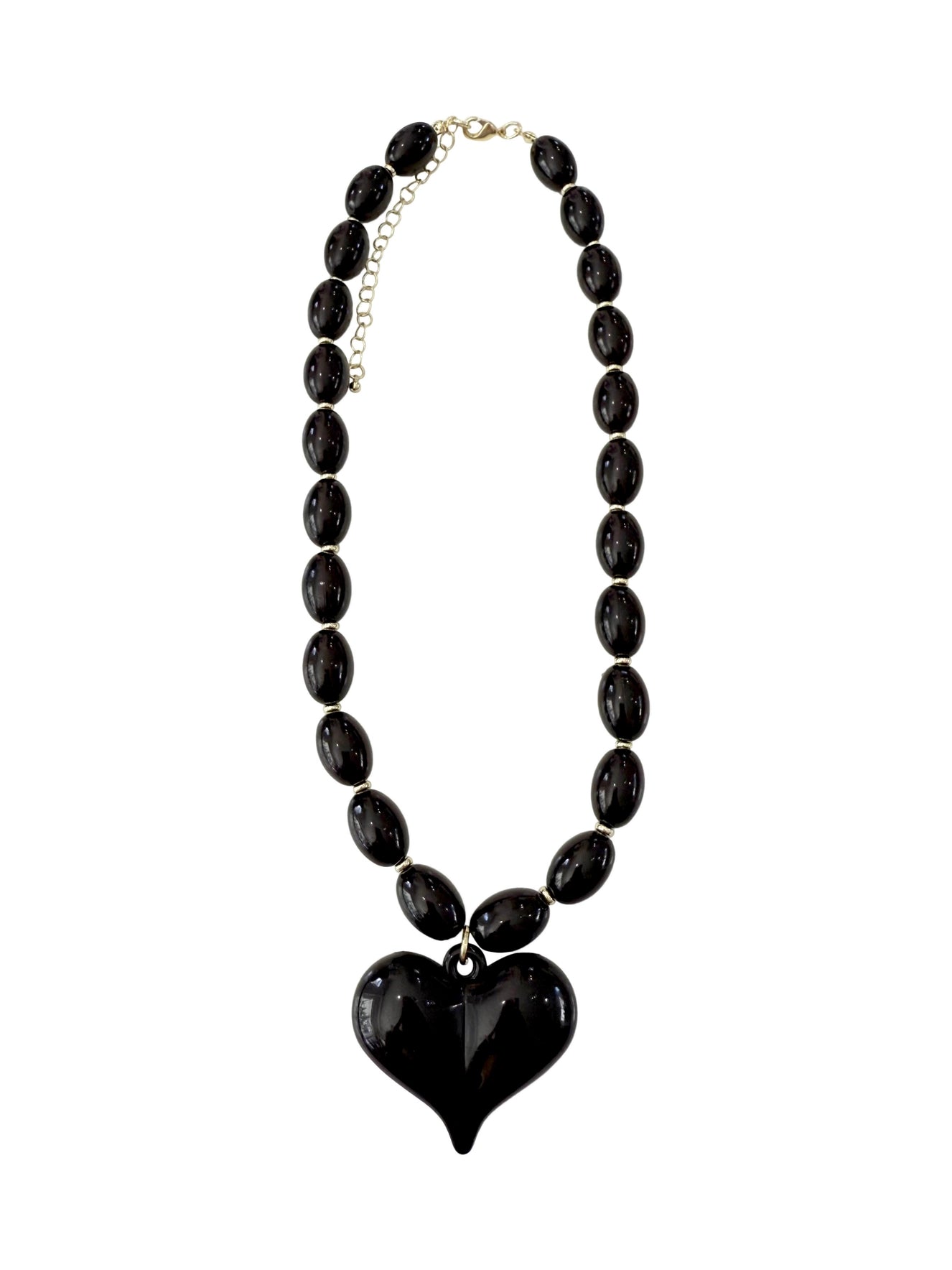 ROXIE BLACK BEADED NECKLACE