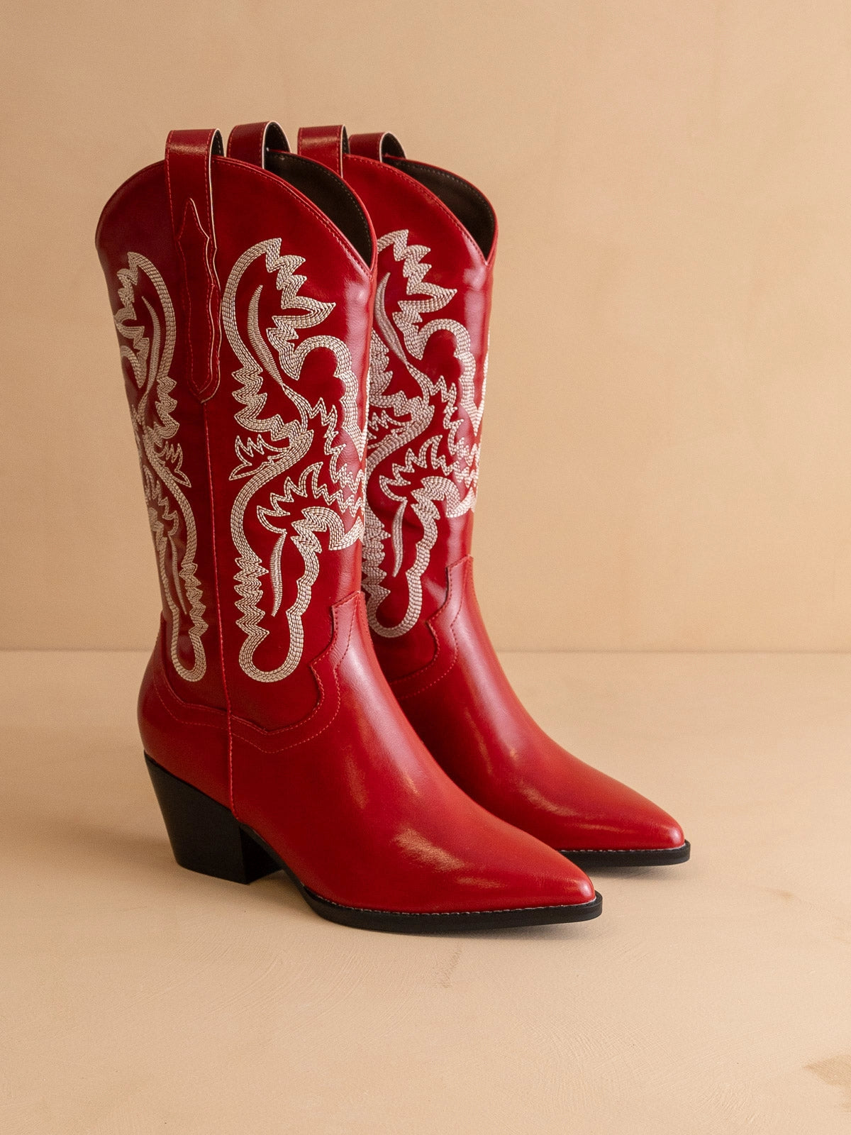 THE AMAYA CHEERY RED BOOTS