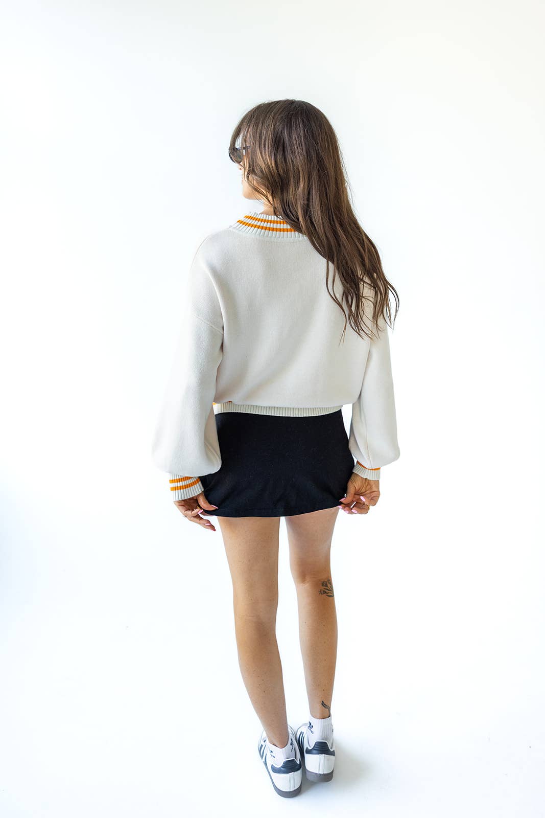 Tennessee Queen Oversized Striped Crew Sweater