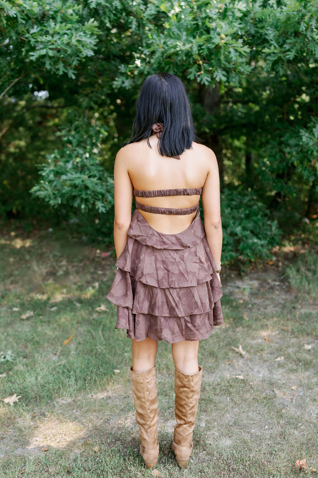 SO DIVA RUFFLE MINI DRESS