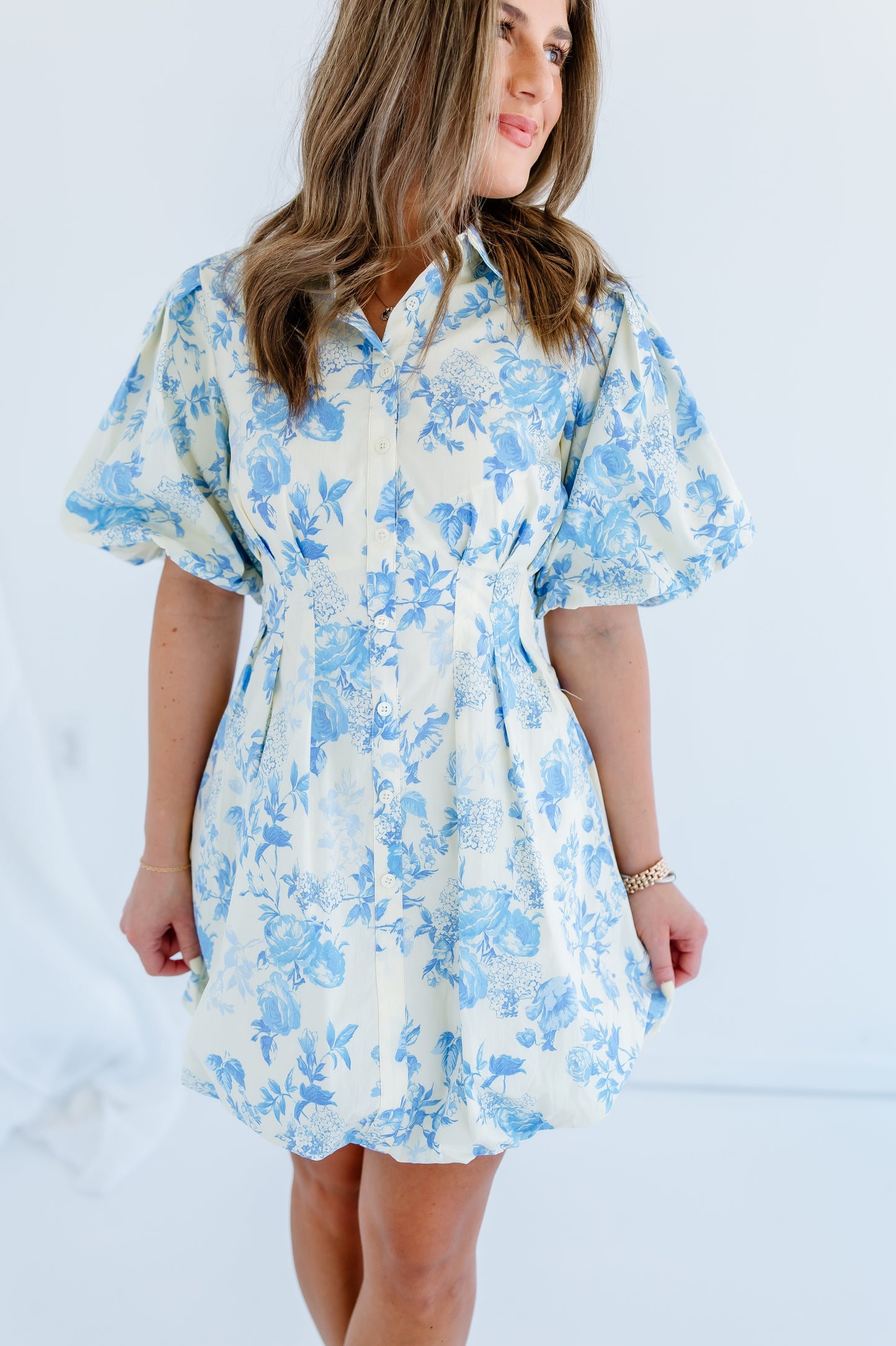 EMILY FLORAL PUFF DRESS