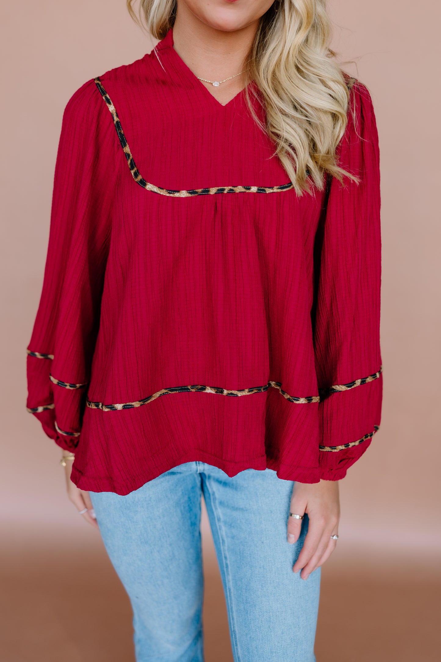 CHEERFUL LEOPARD BLOUSE