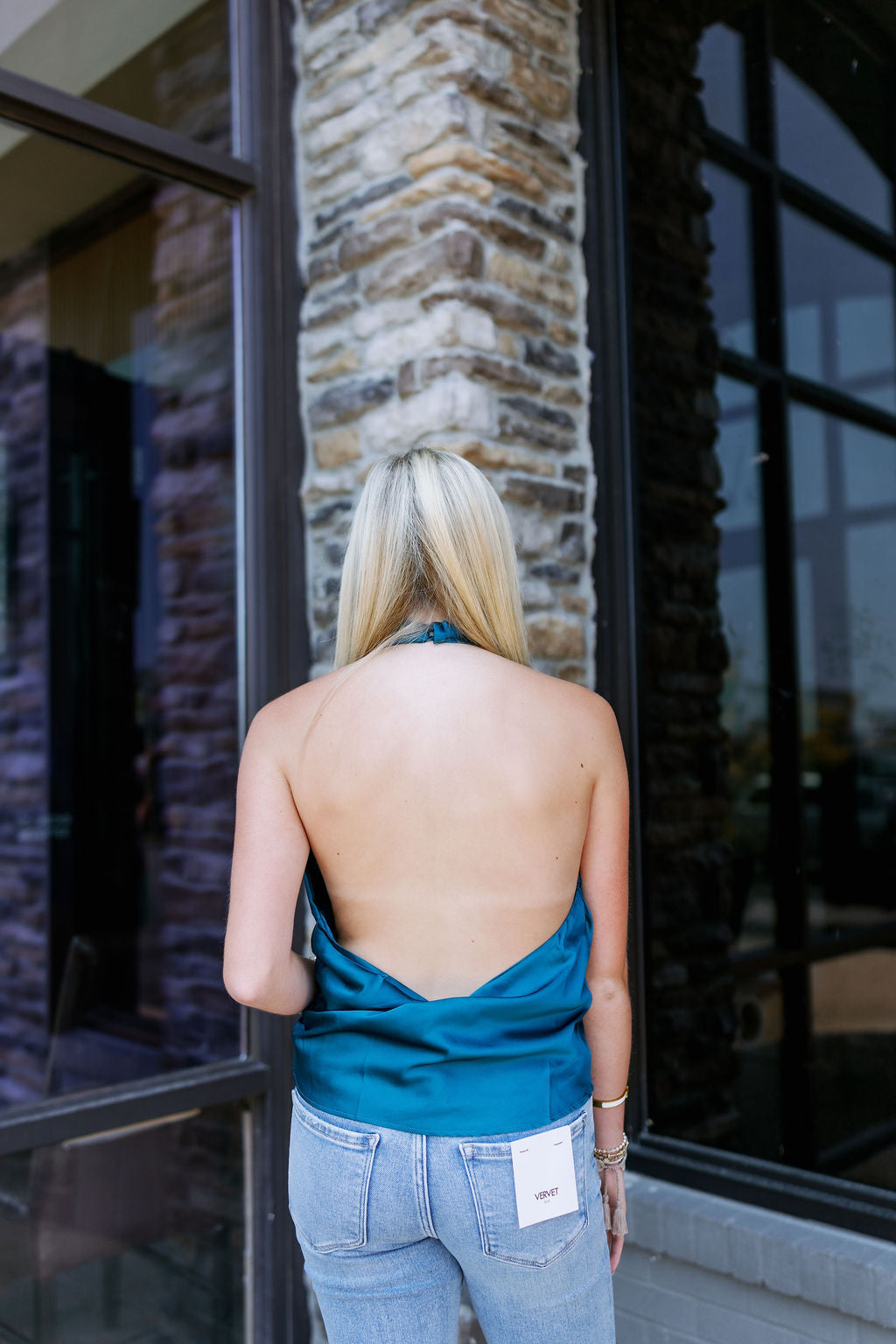 COWL NECK HALTER TOP
