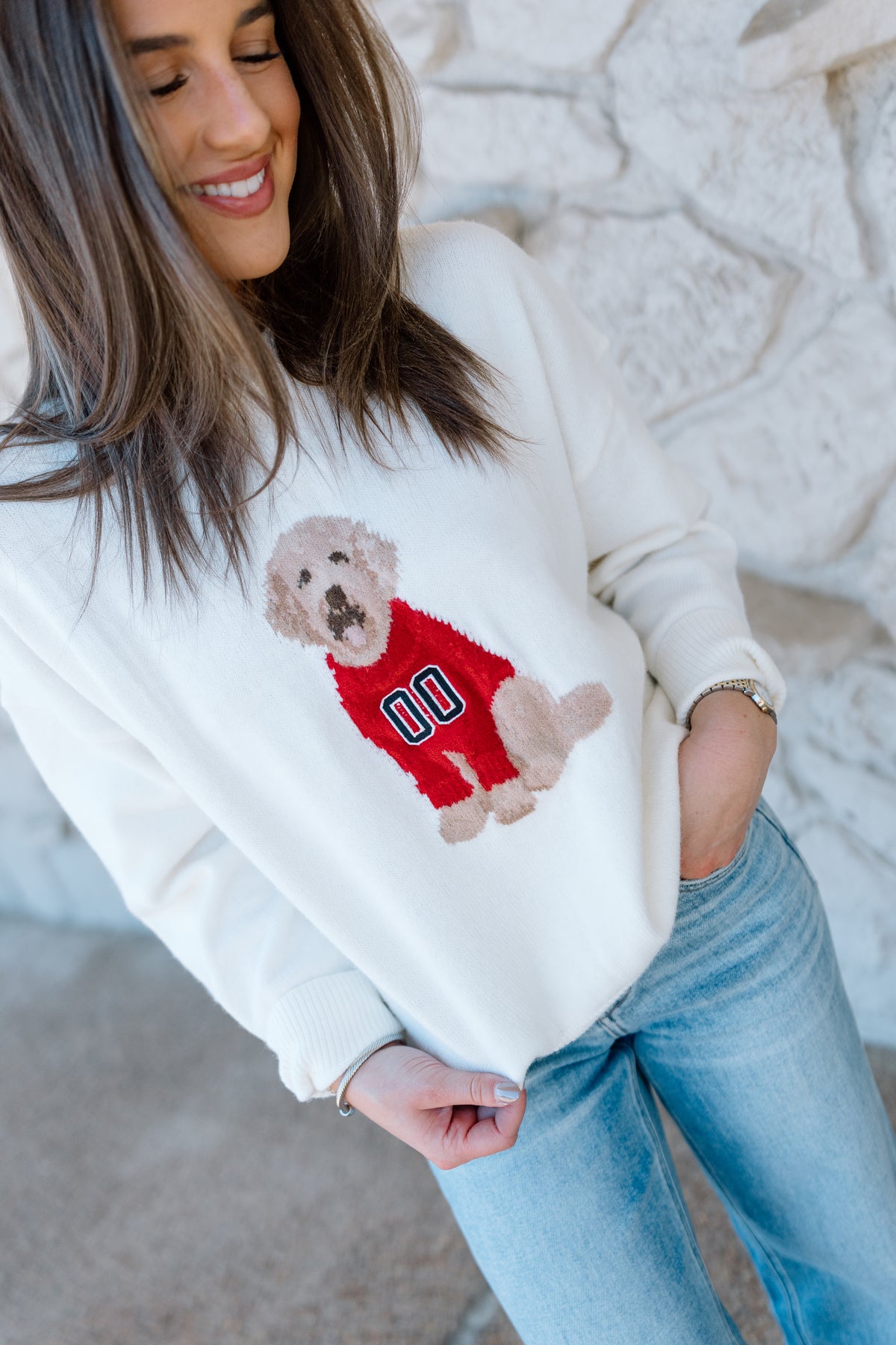 GAMEDAY DOG SWEATER TOP