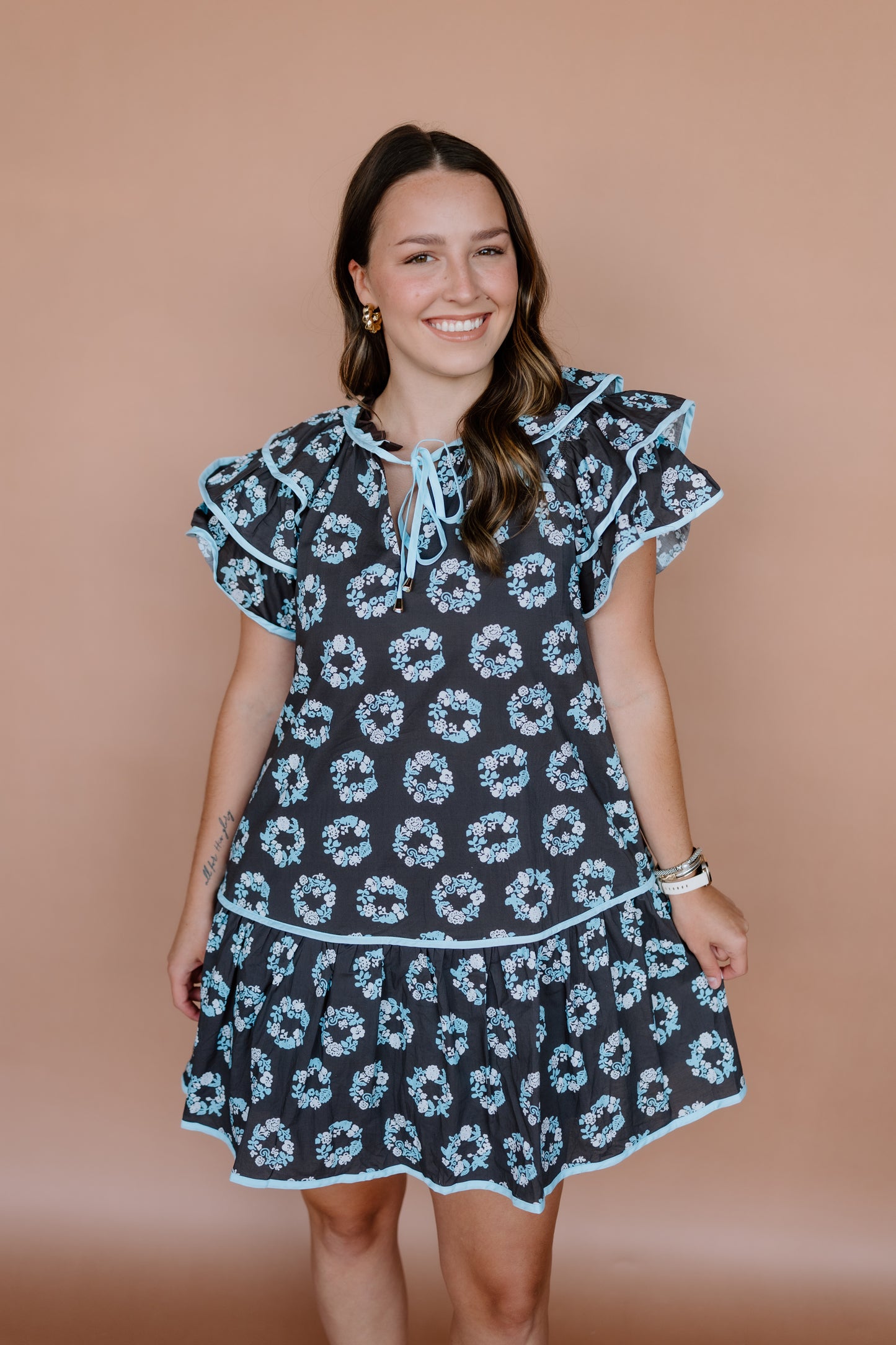 BEST PARTS FLORAL MINI DRESS