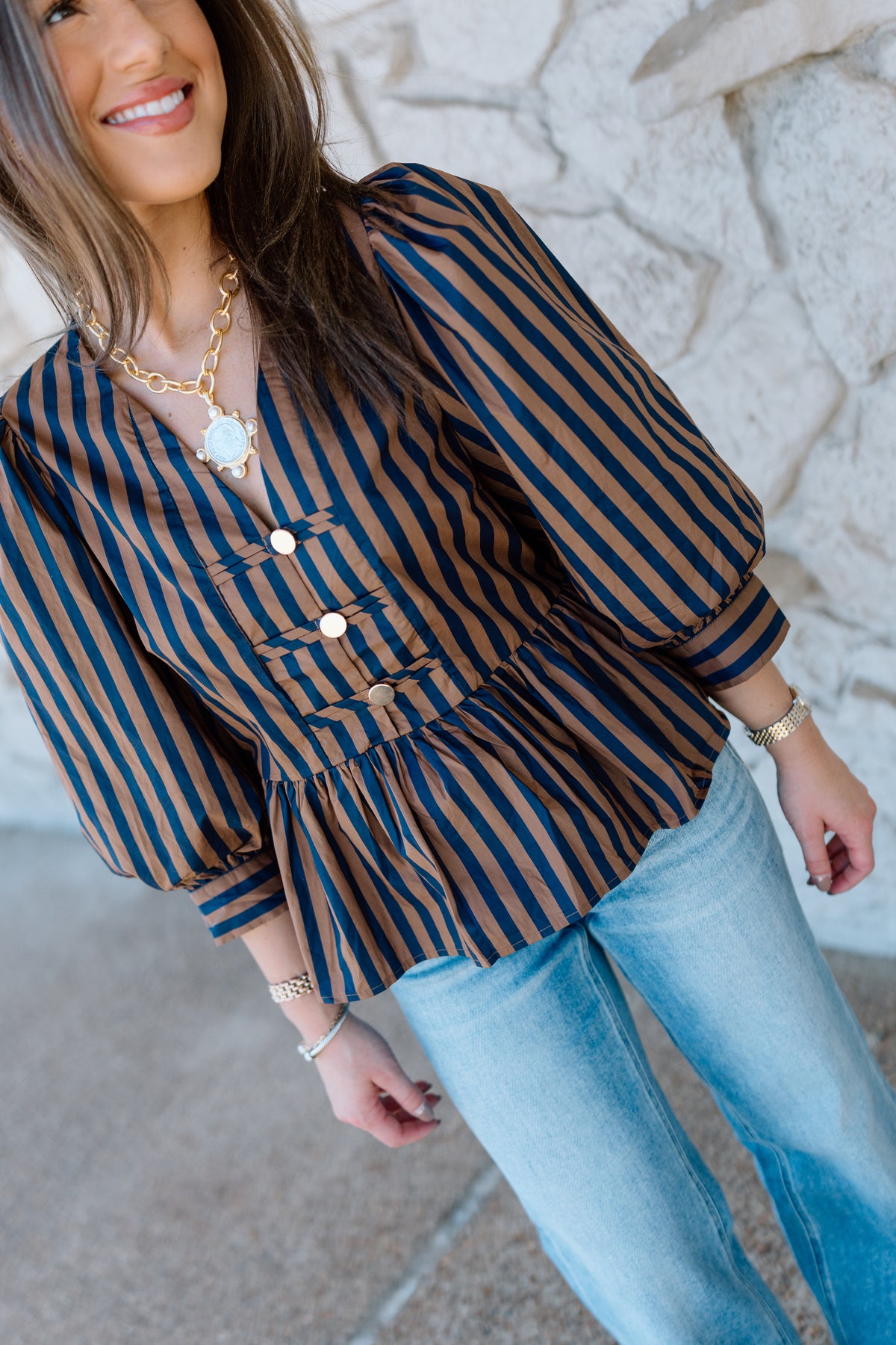 BEST IN LIFE STRIPE TOP