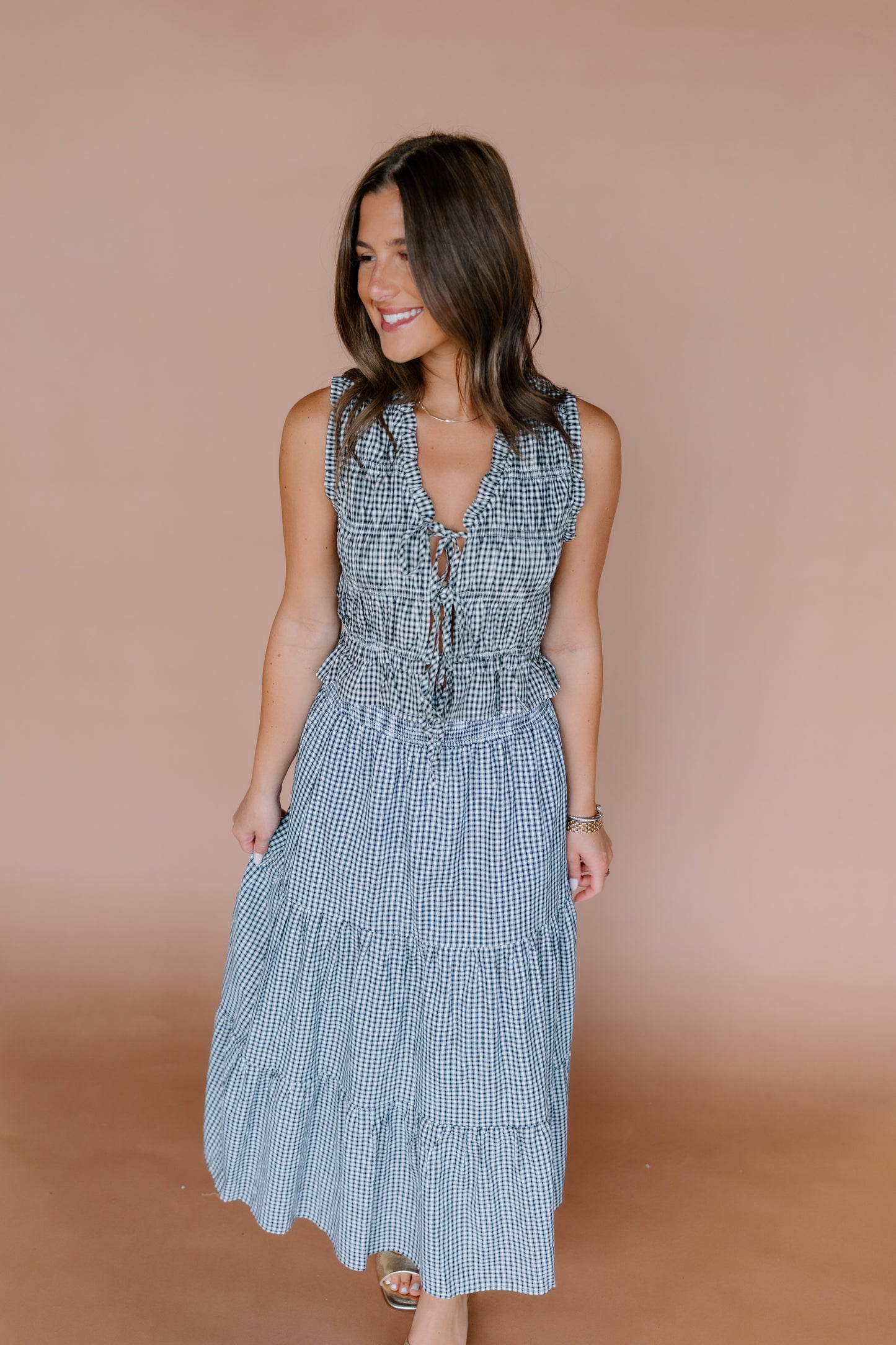 TIERED GINGHAM SET