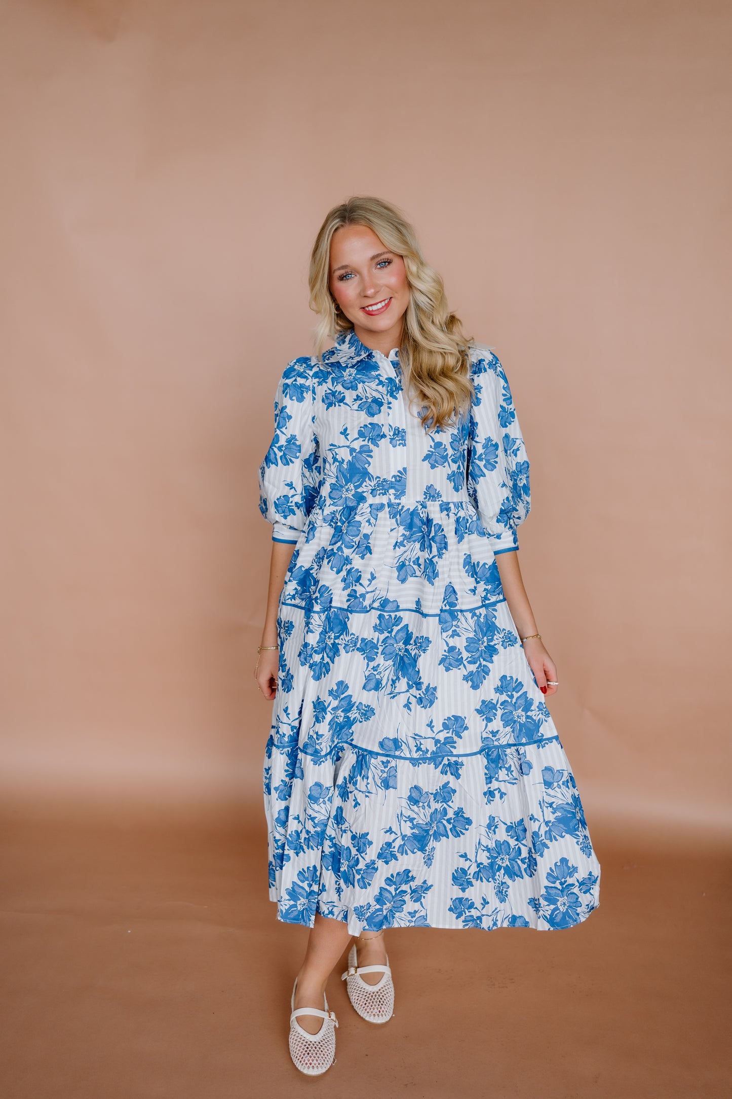ALL YOUR PERFECTS FLORAL MIDI DRESS