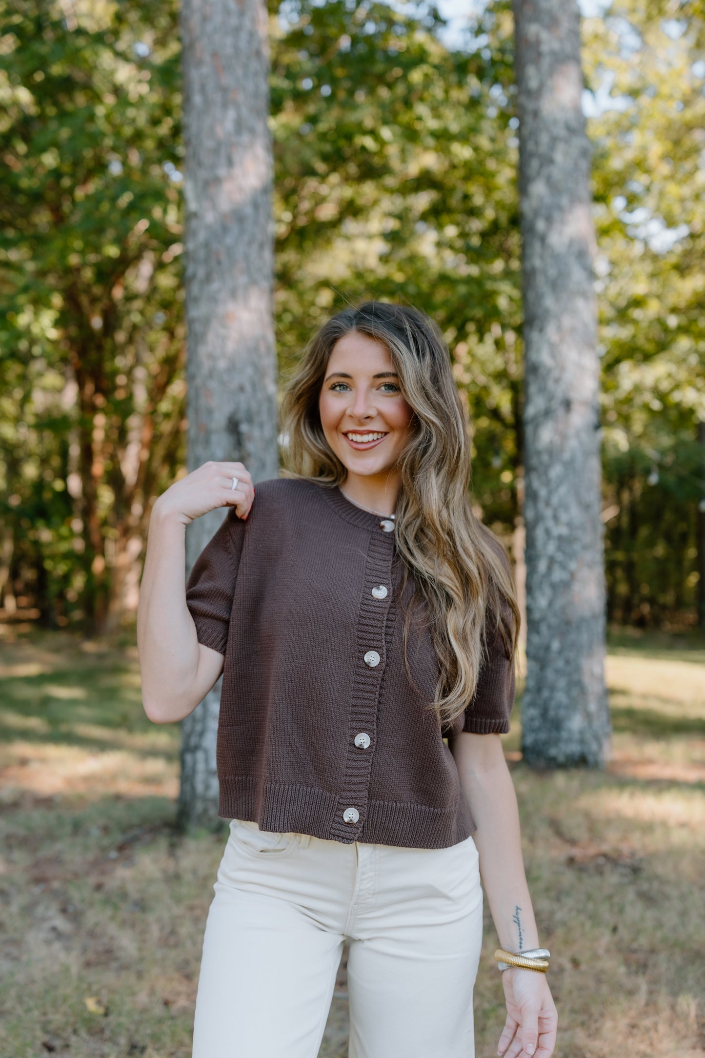 KNEW YOU BUTTON DOWN CARDIGAN
