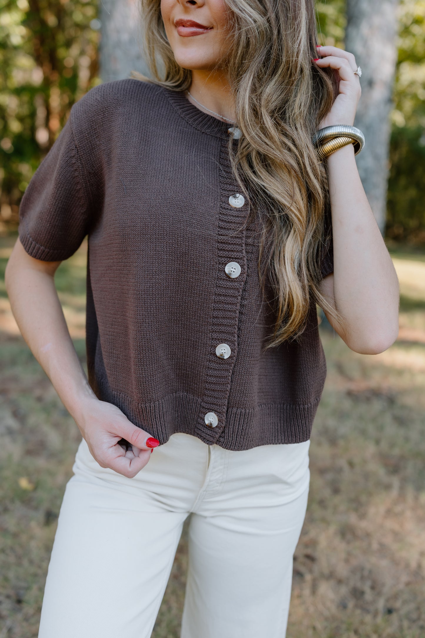 KNEW YOU BUTTON DOWN CARDIGAN