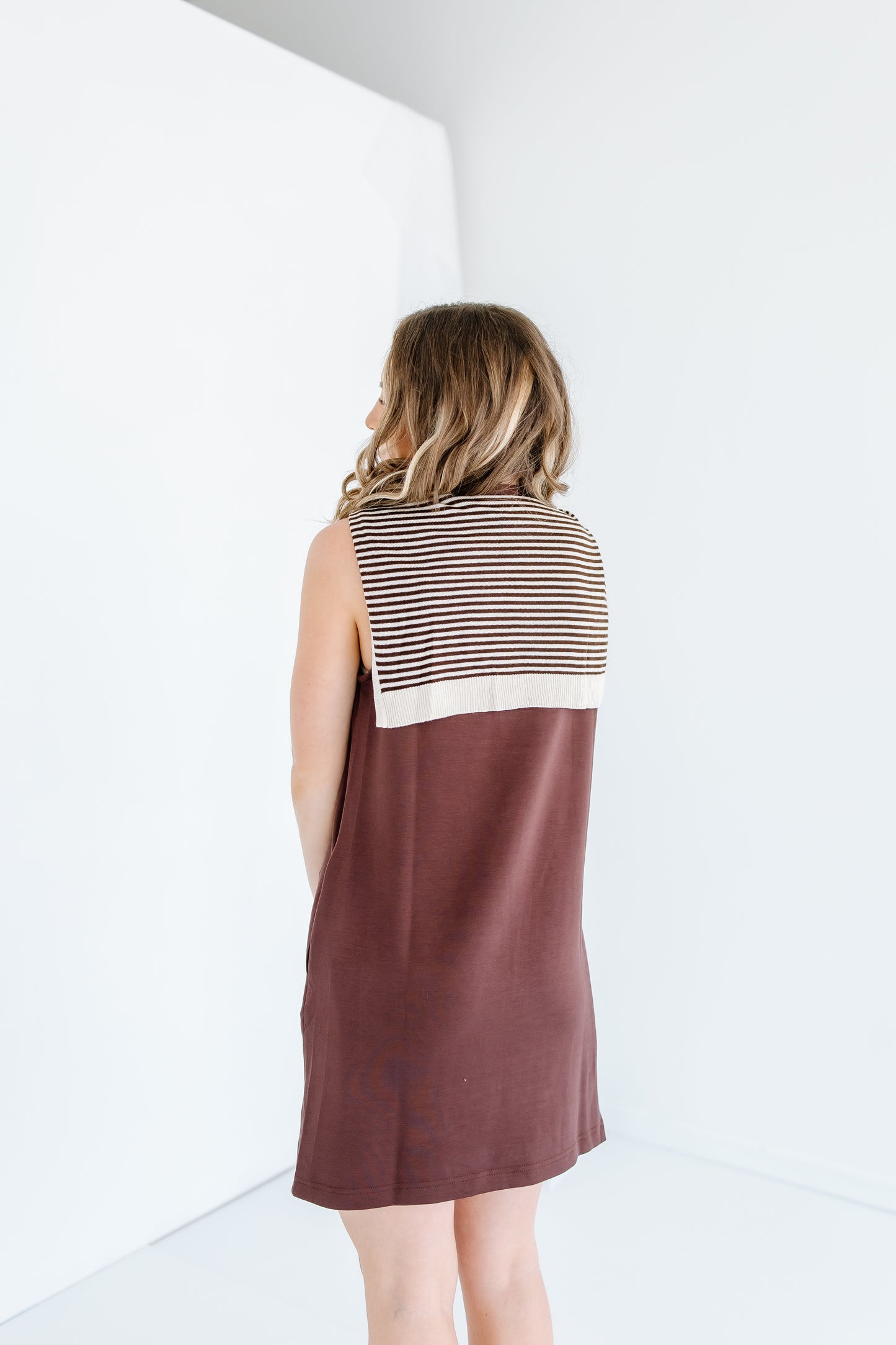 DOWN FOR FALL SCARF MINI DRESS