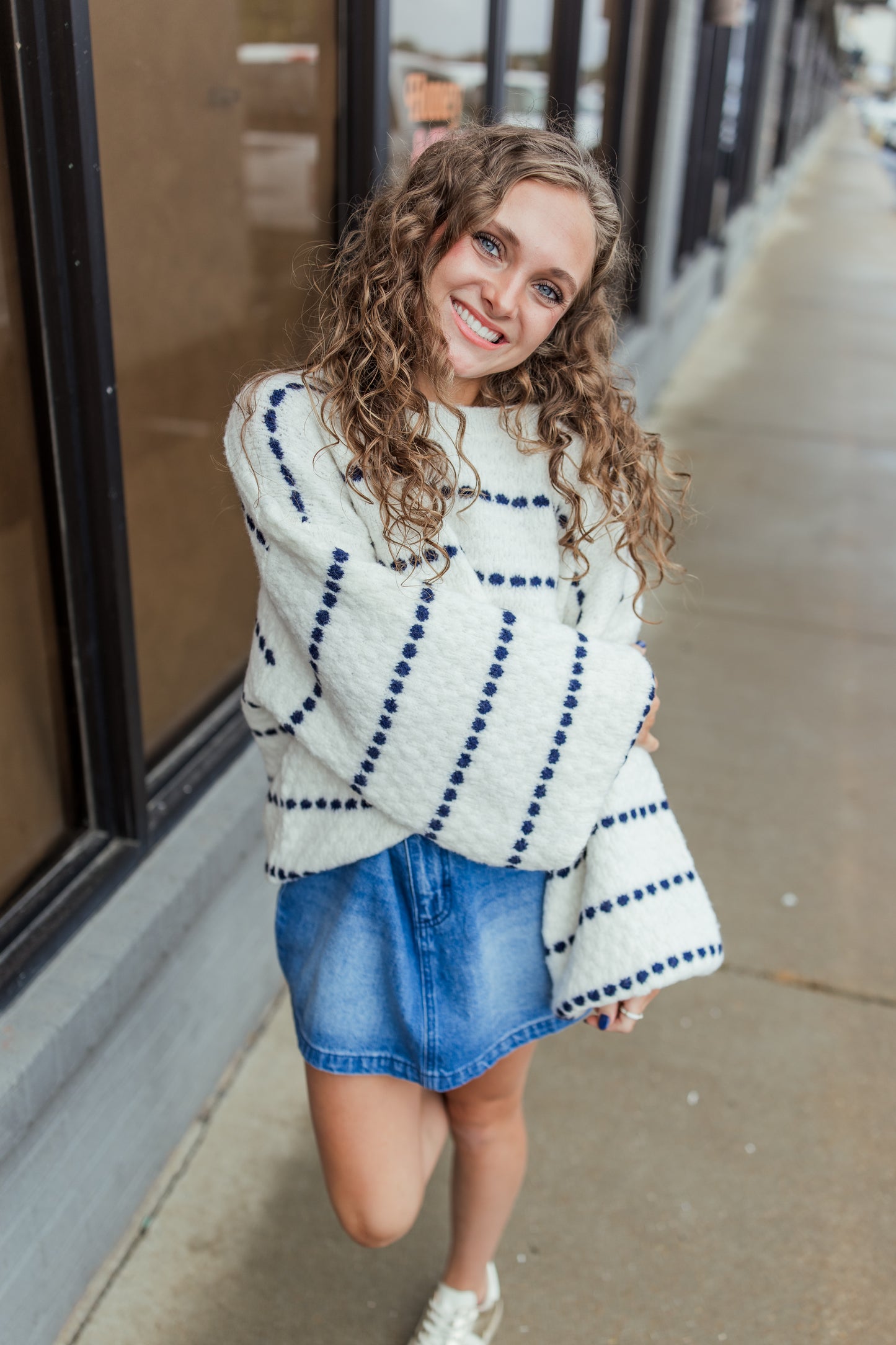 COZY AS A ROSIE STRIPE SWEATER