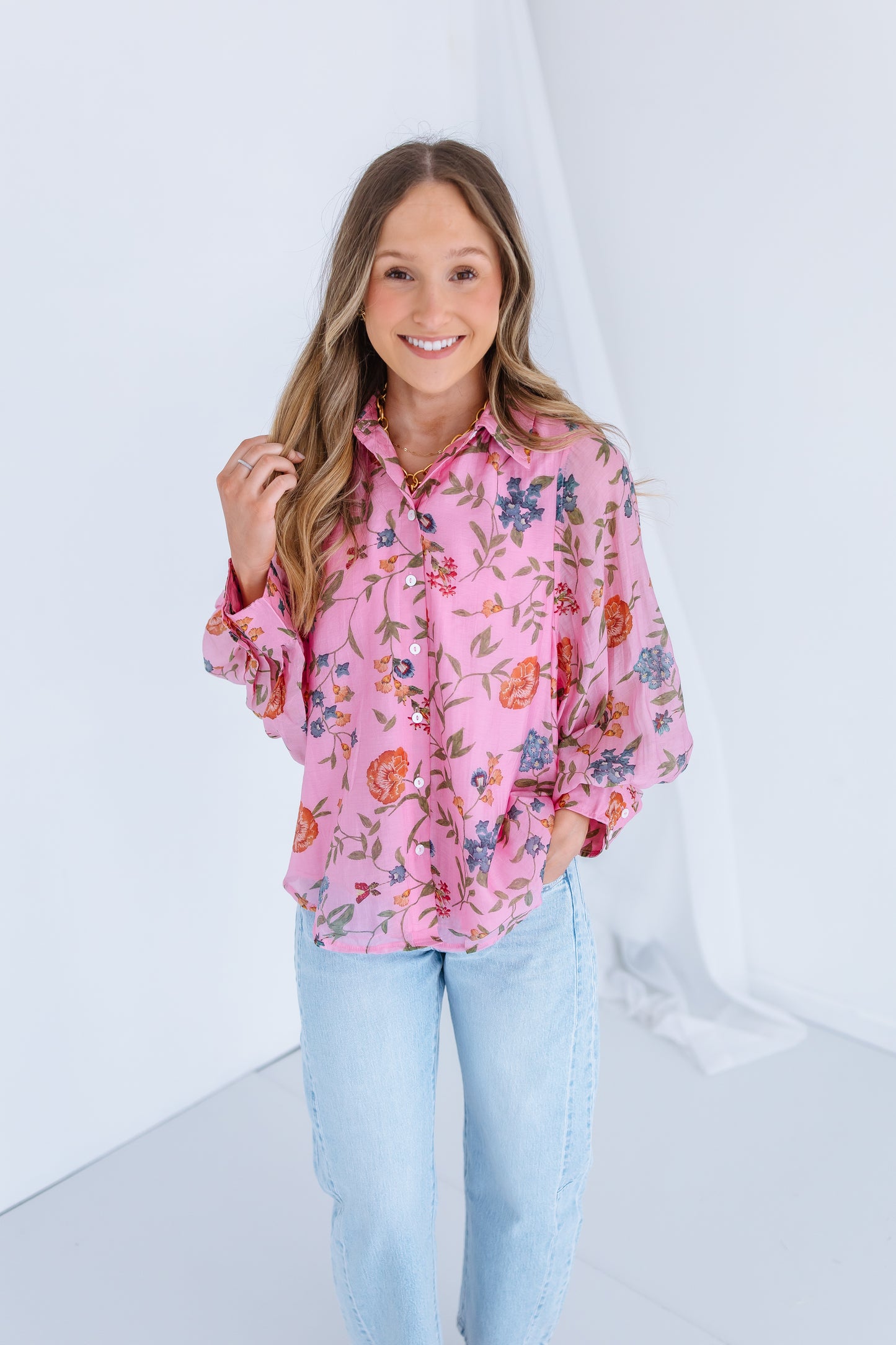 SWEETHEART FLORAL BLOUSE