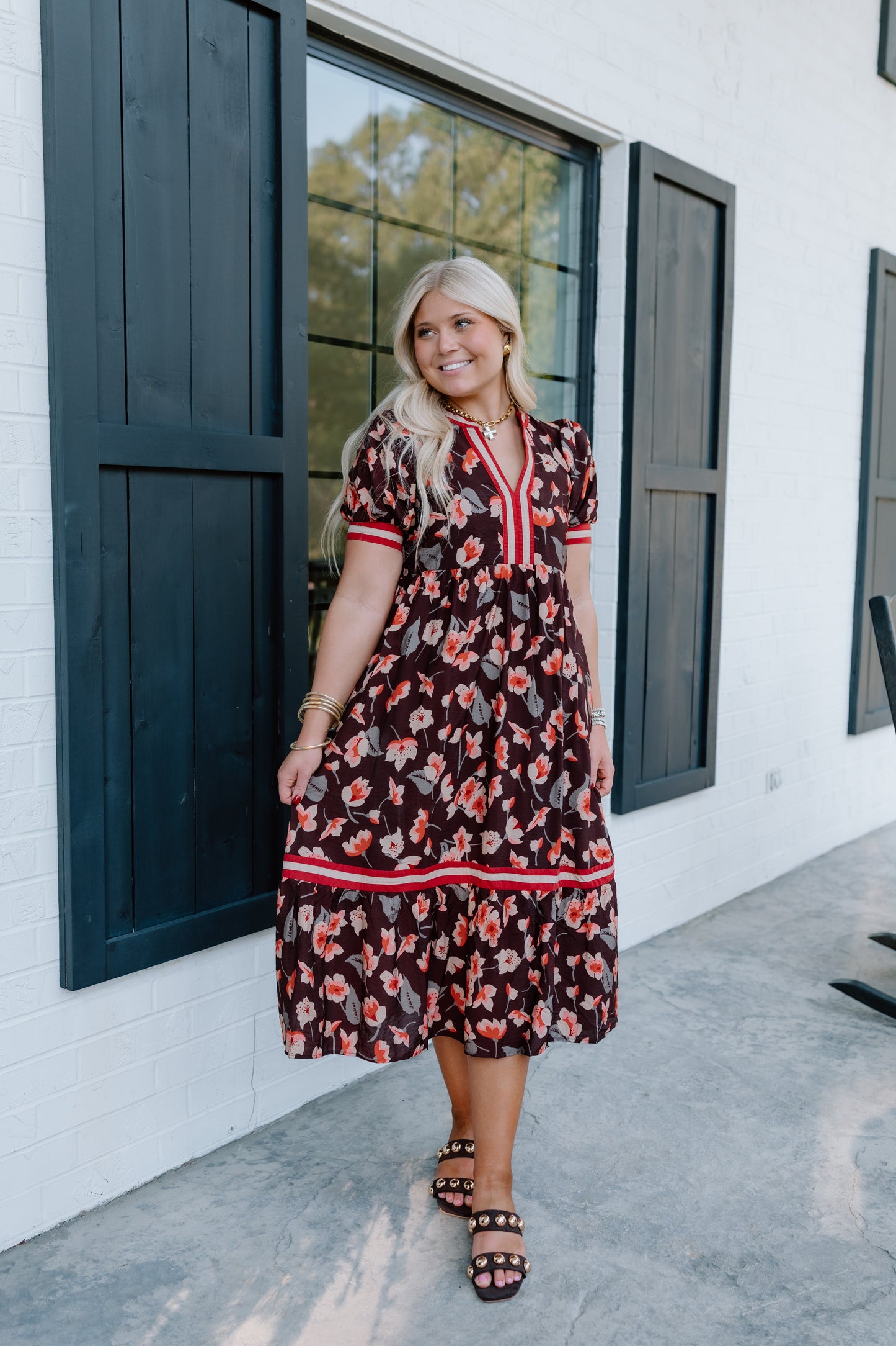 MEET ME FOR COFFEE MIDI DRESS