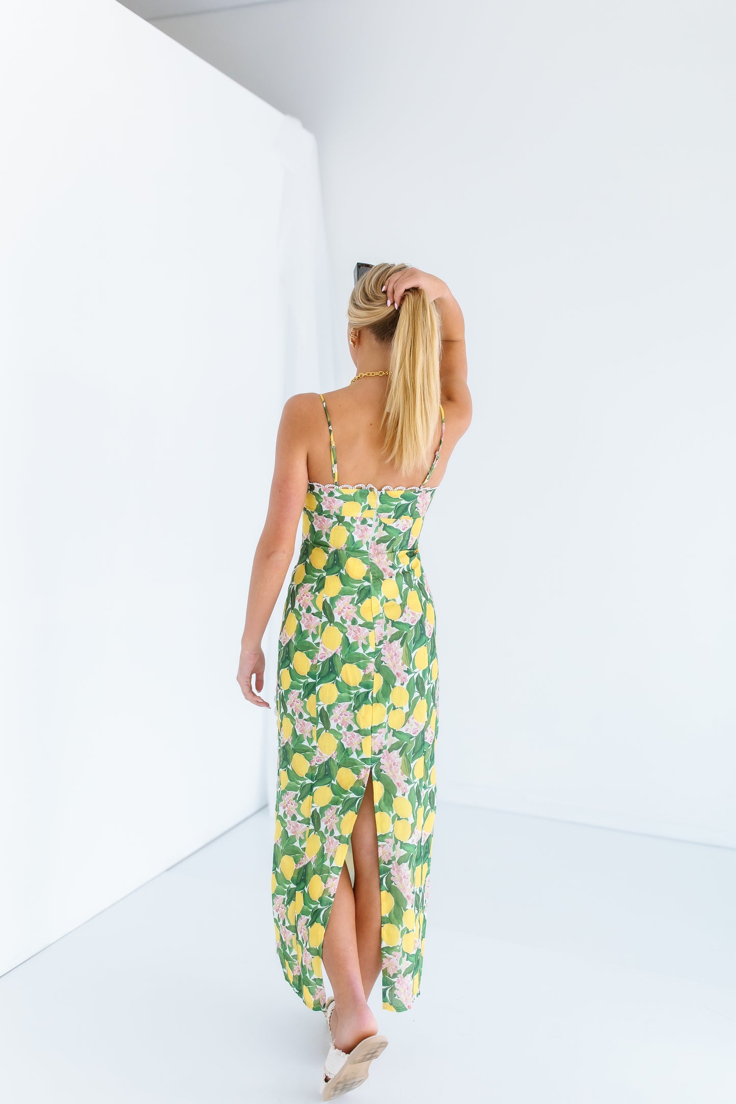 WITH A LEMON ON TOP MAXI DRESS