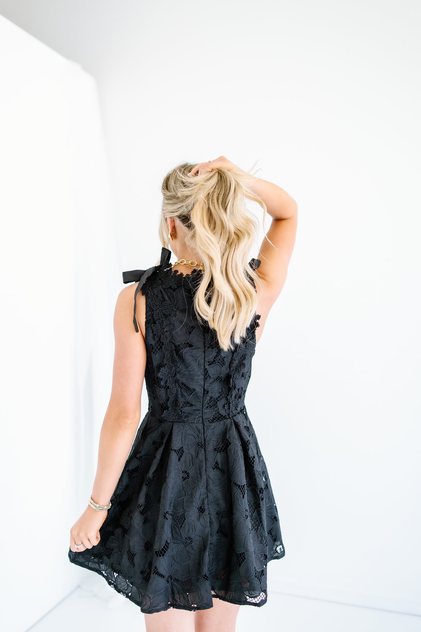 NEW HABIT 3D FLORAL MINI DRESS