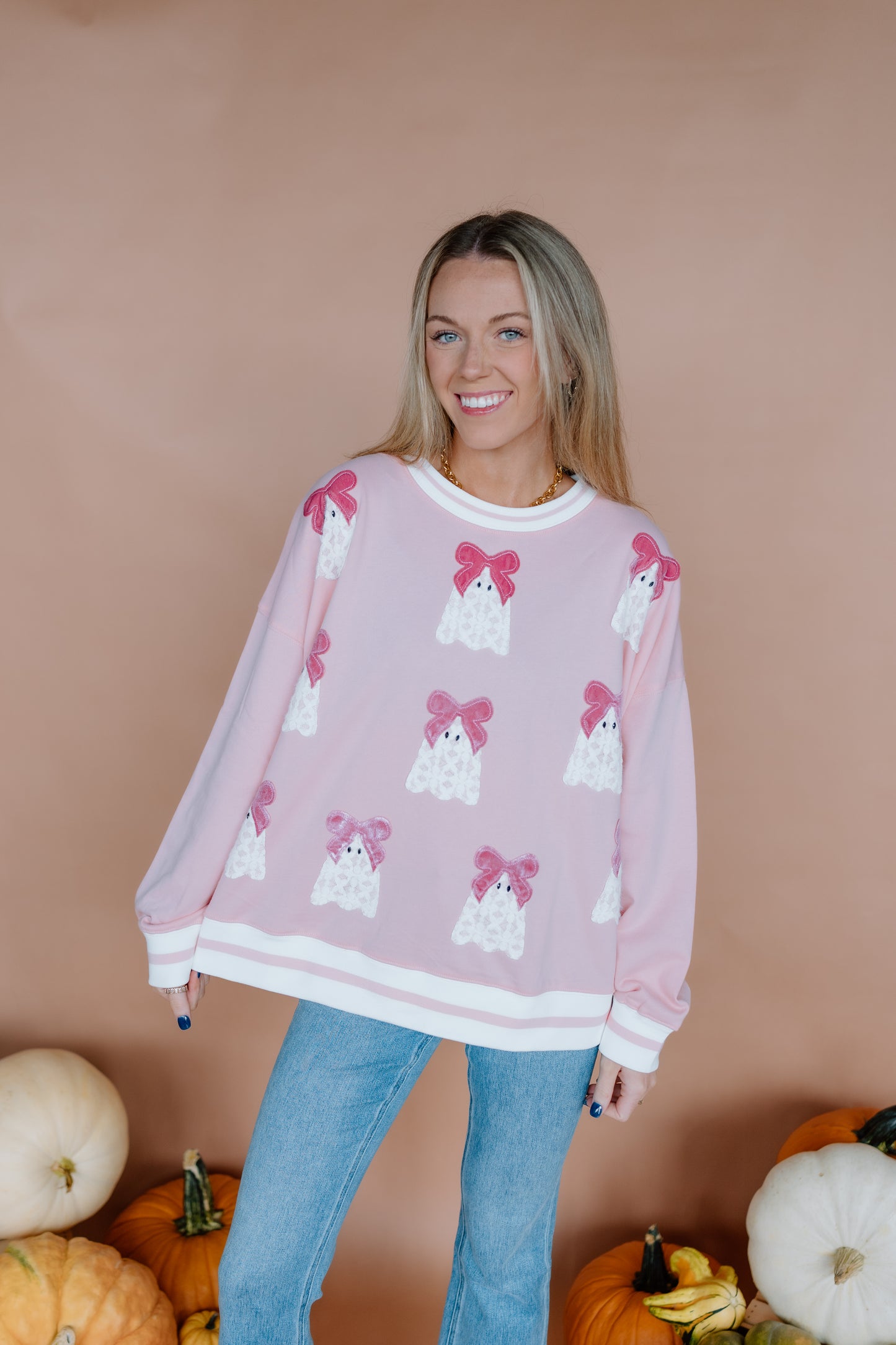 BOOS AND BOWS SWEATSHIRT