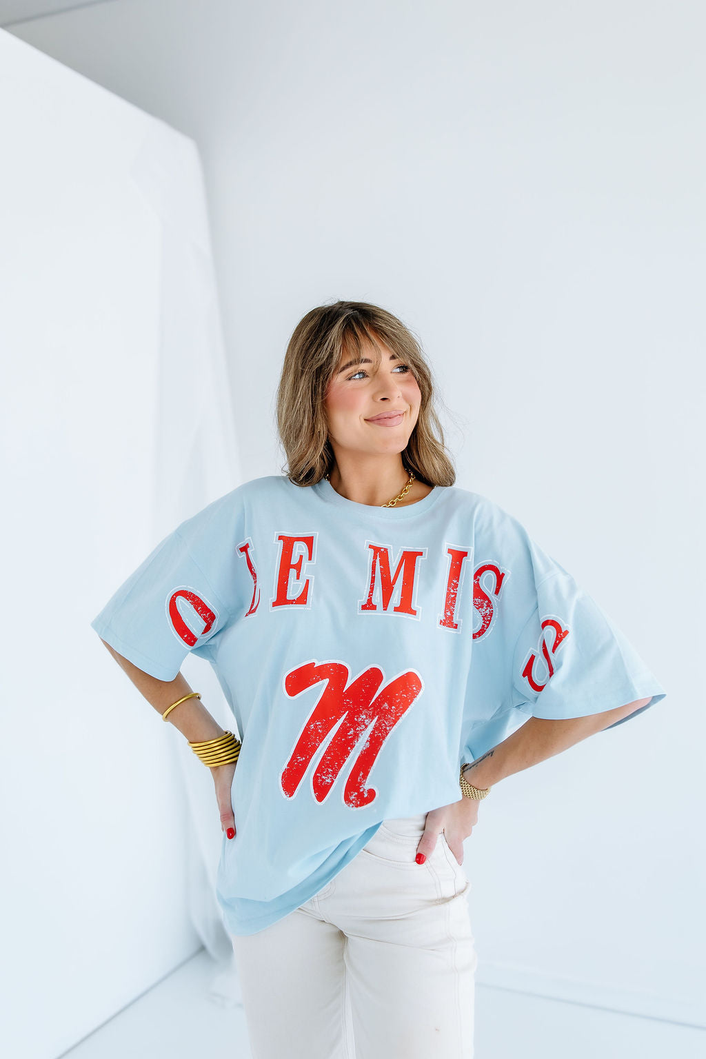 Ole Miss Southern Split OS Band Tee