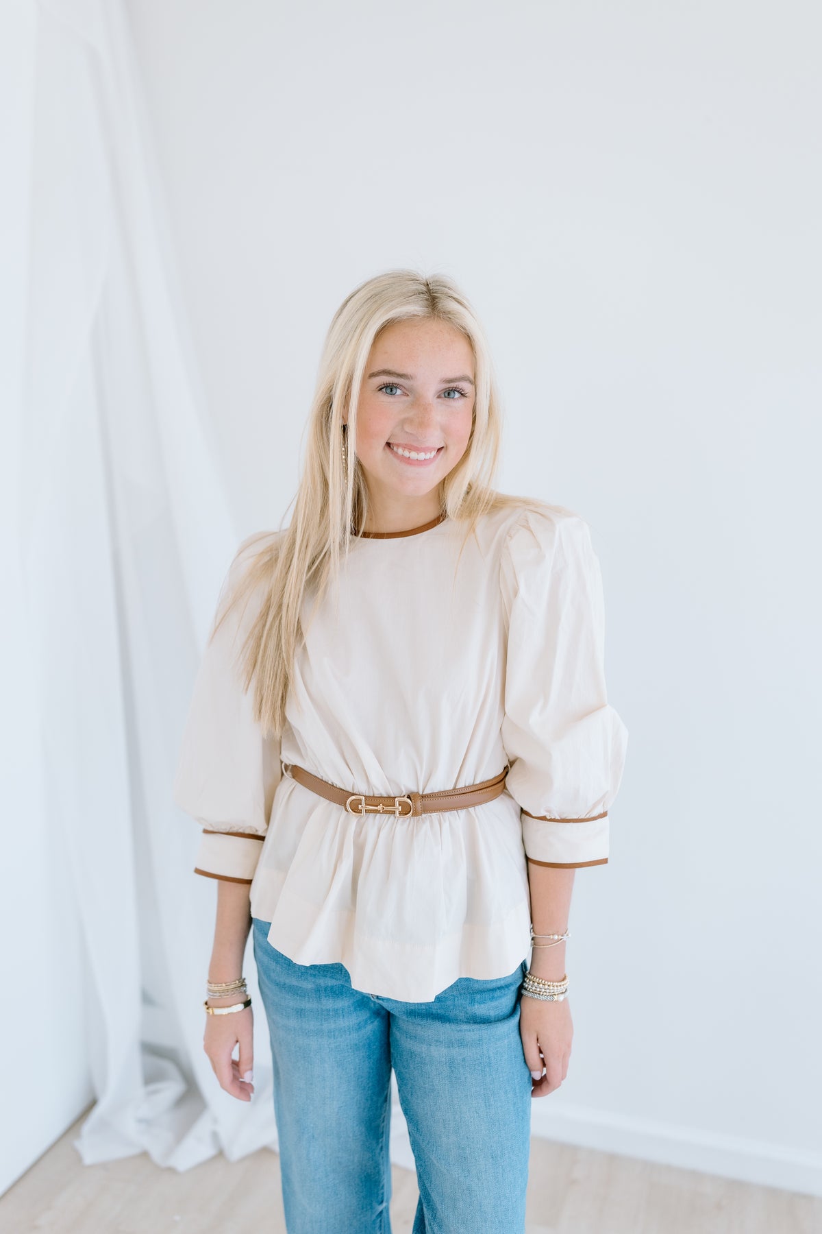 ALL MY FRIENDS BELTED TOP