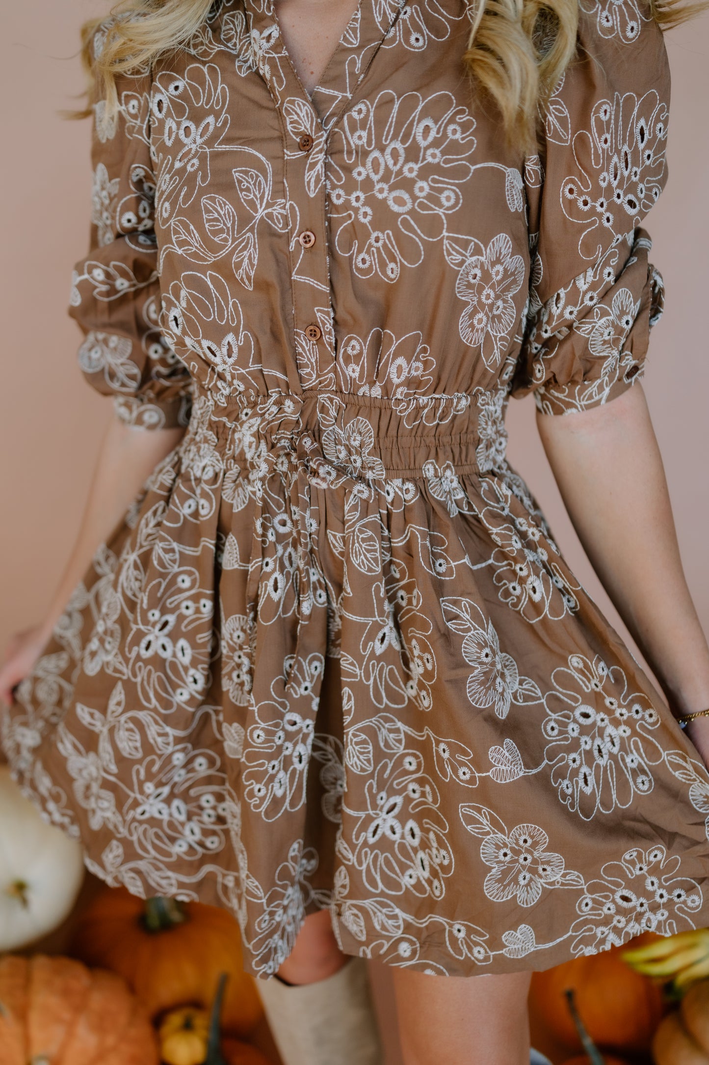 PUMPKIN PICKING MINI DRESS