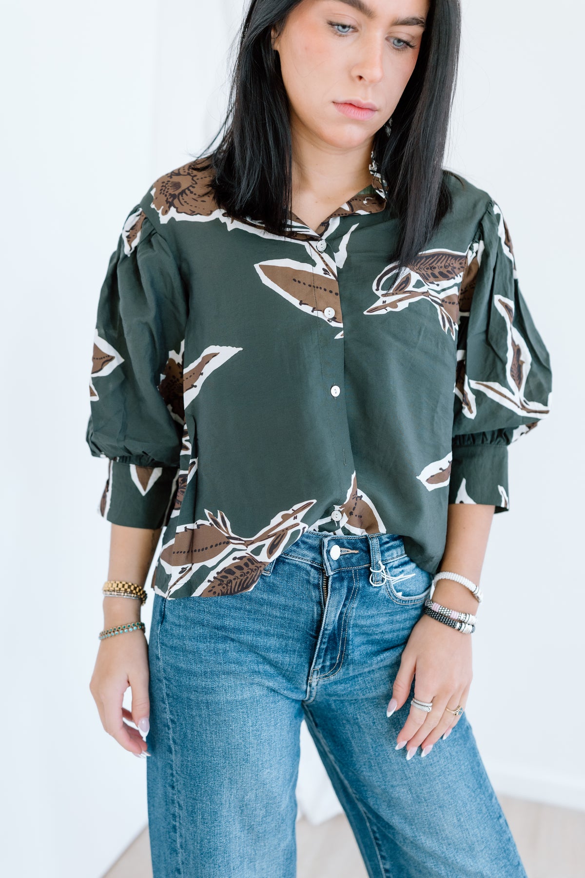 IN THE GREENERY FLORAL TOP
