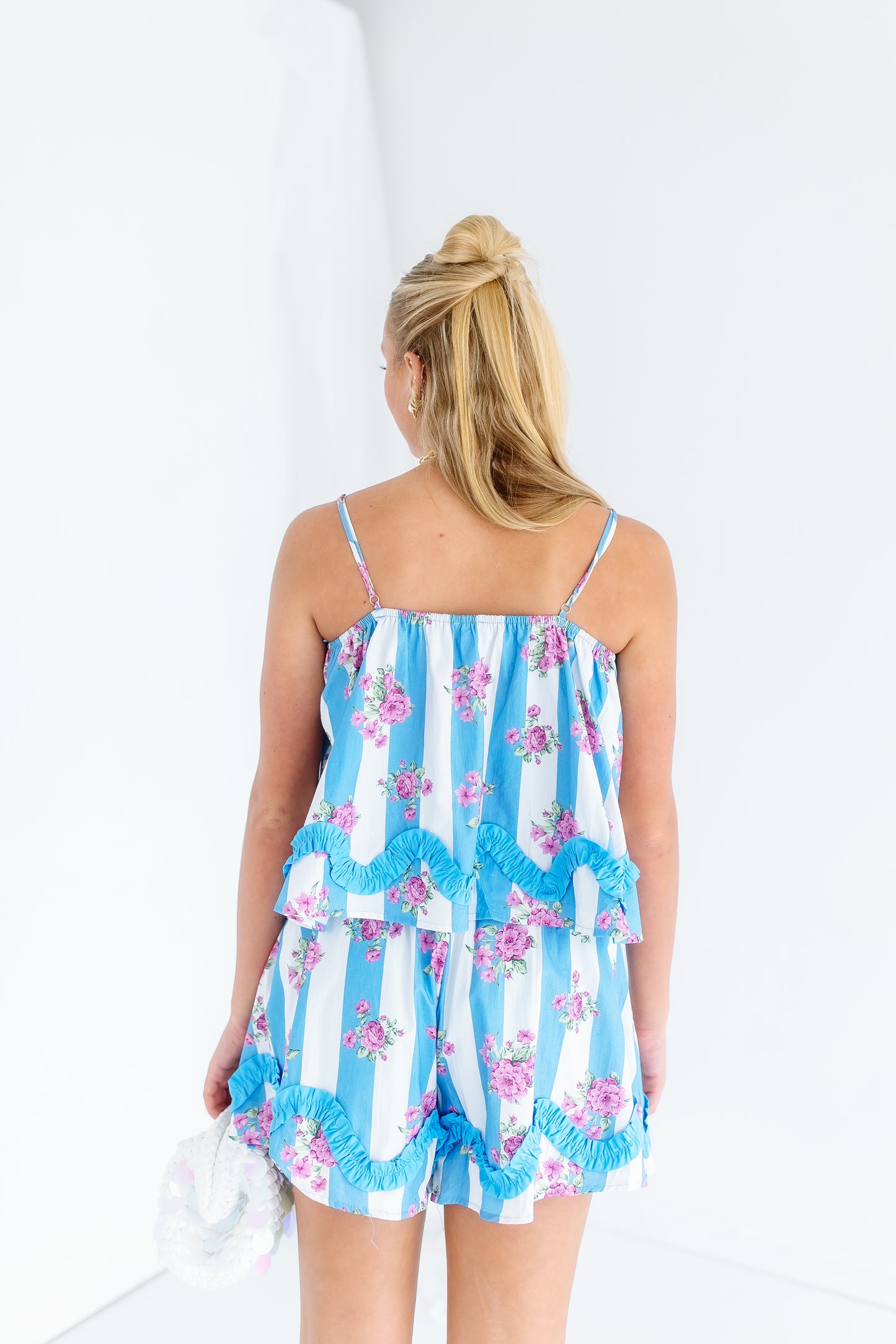 WAVY FLORAL TANK SET