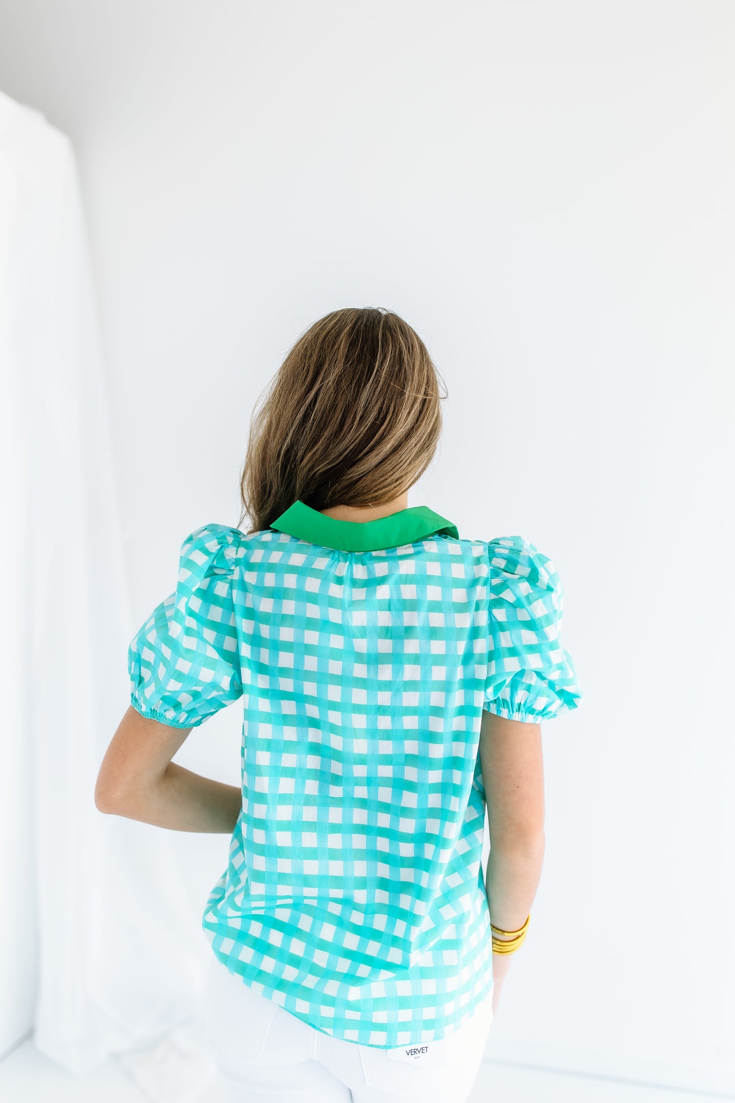 MINTY FRESH CHECK TOP