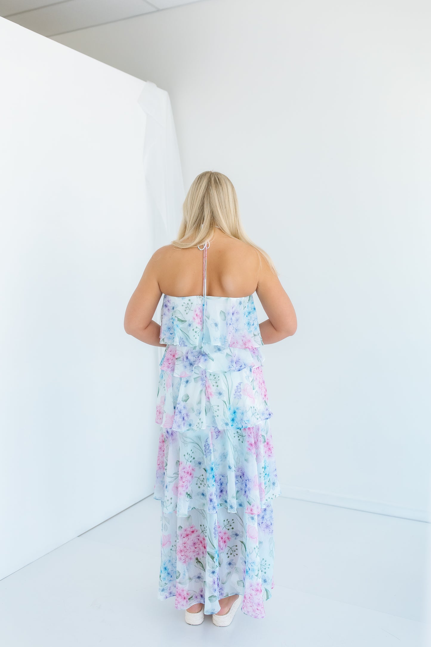 COTTON CANDY FLORAL MAXI DRESS