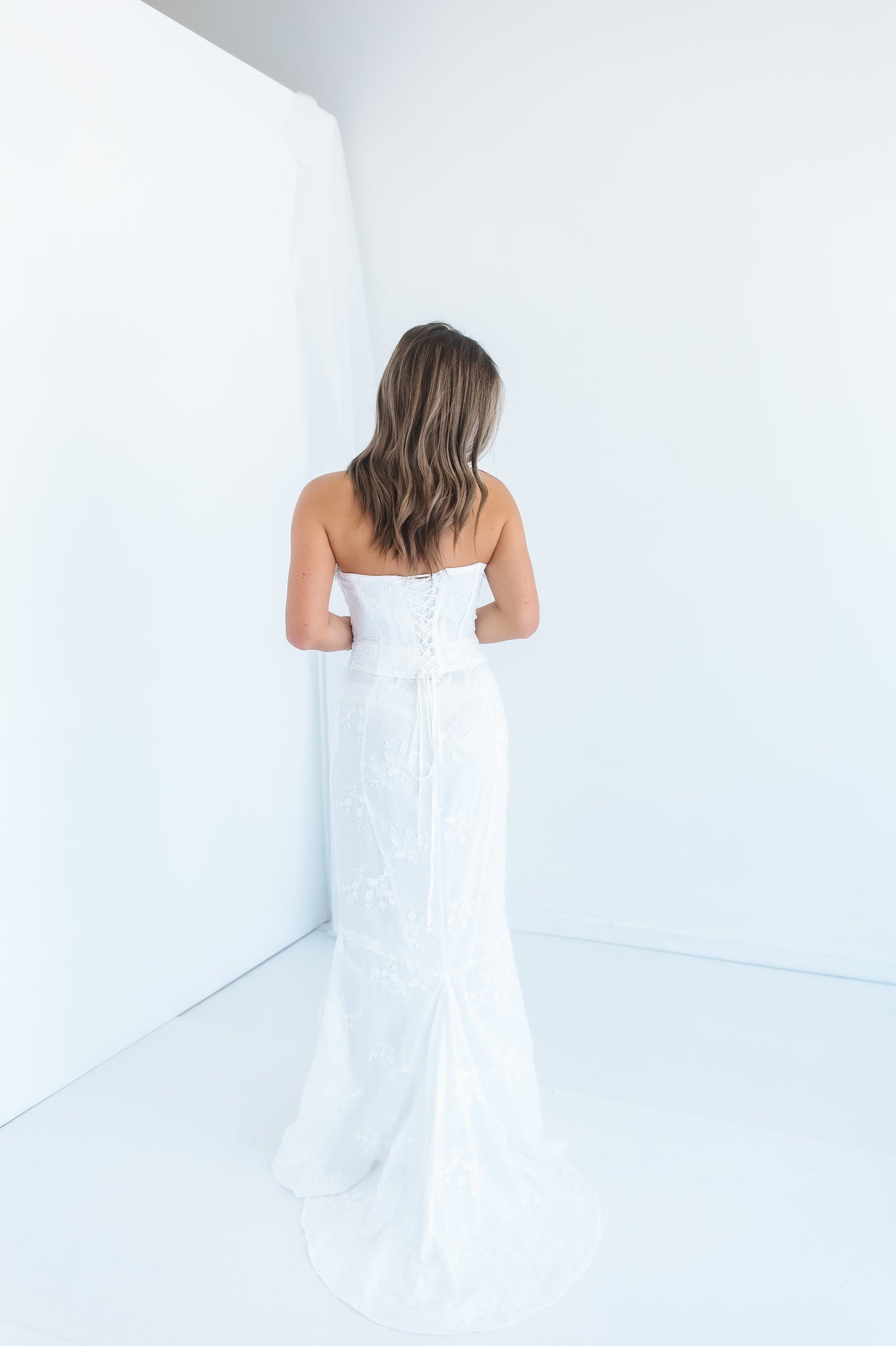 THE REHEARSAL CORSET STRAPLESS MAXI DRESS