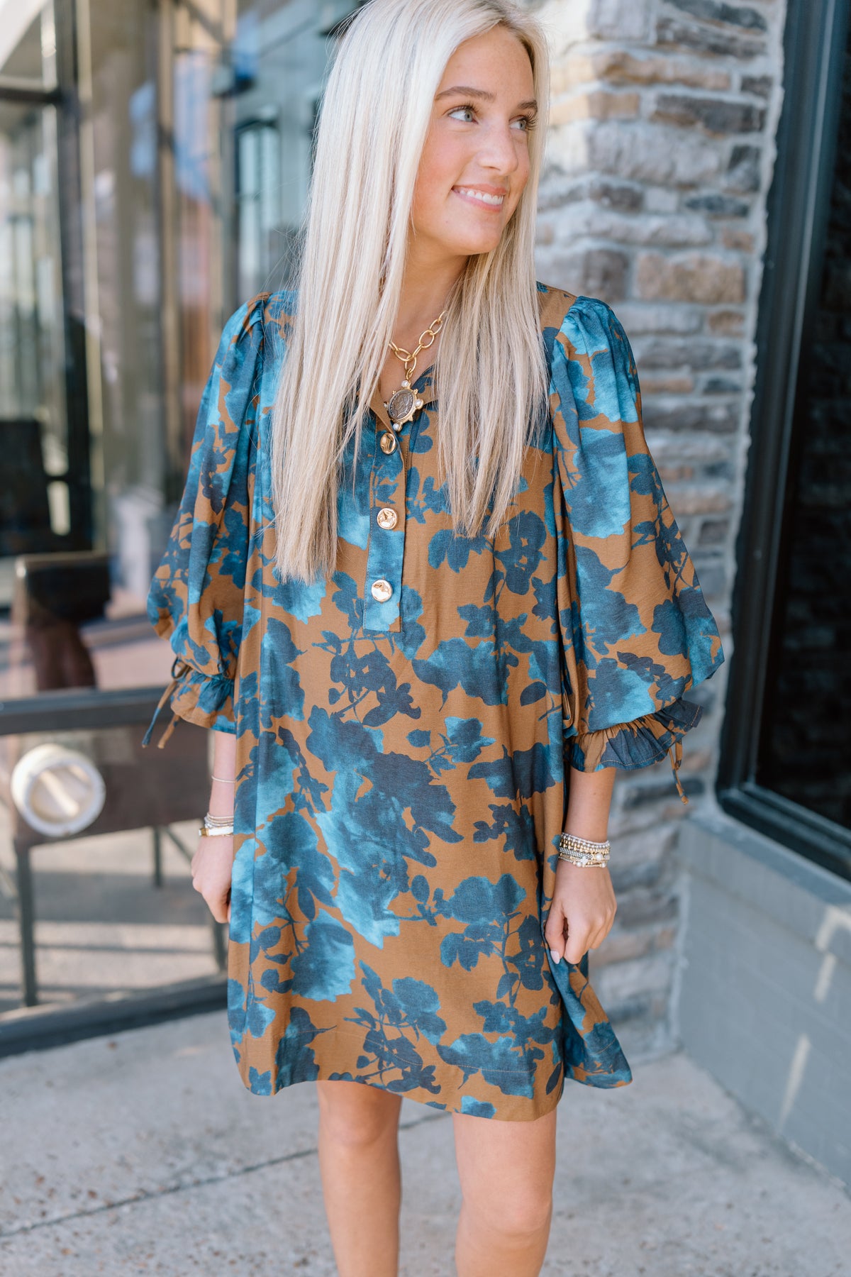 RIGHT THING FLORAL MINI DRESS