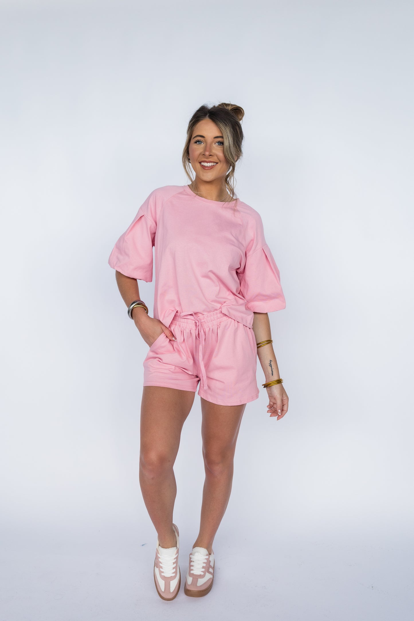 COZY LITTLE PUFF SLEEVE SET