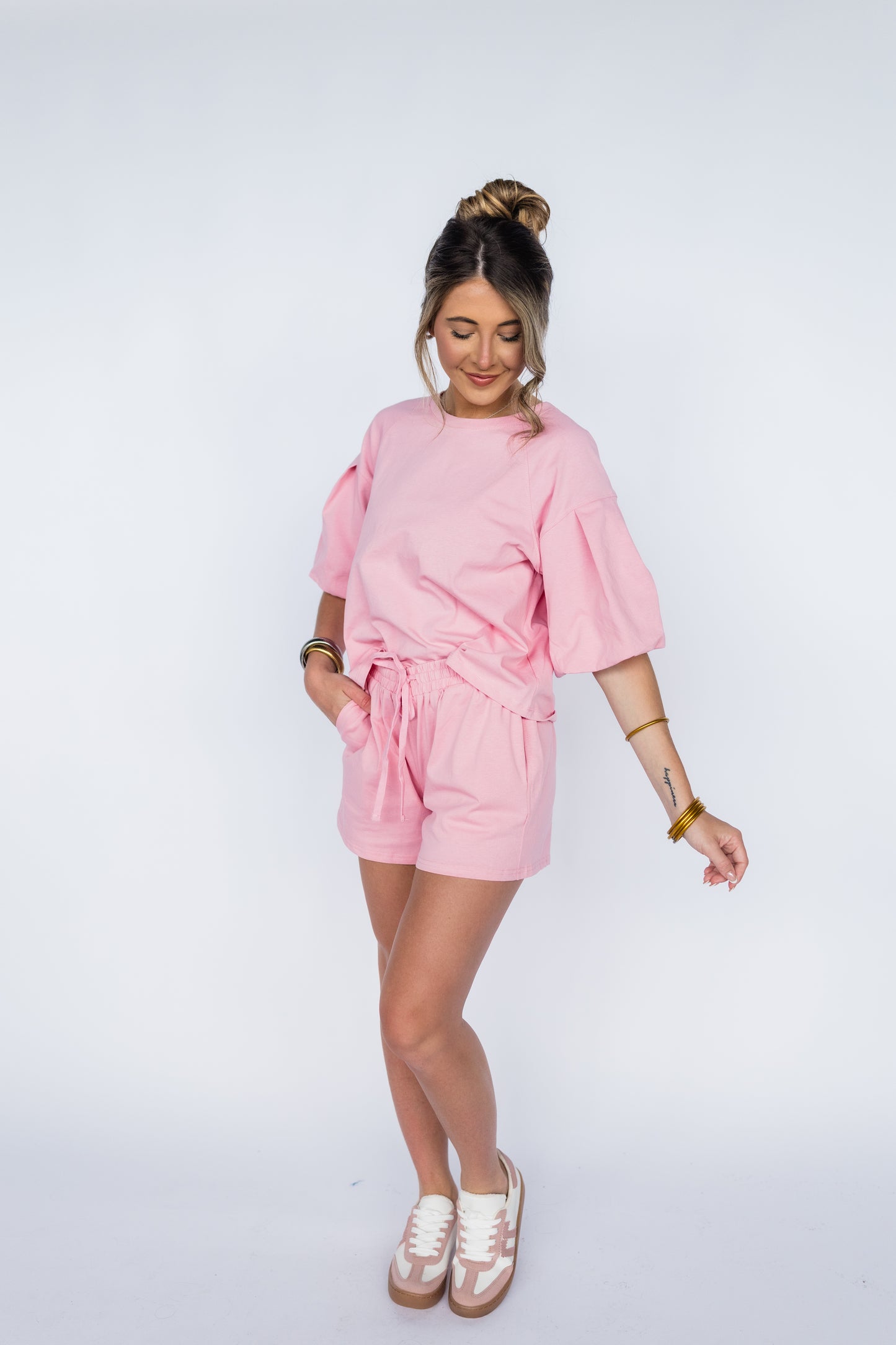 COZY LITTLE PUFF SLEEVE SET